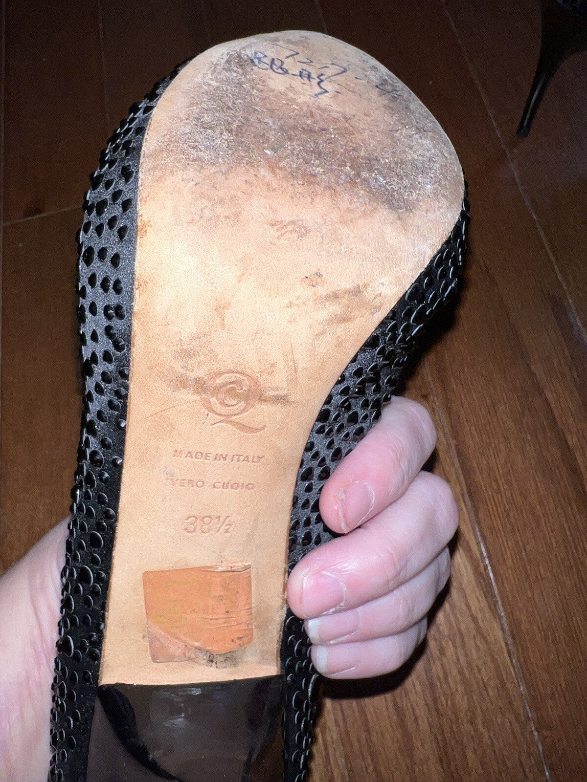 Alexander McQueen 38.5 Black Crystal Pumps High Heels Retail $1750 Alexander McQueen