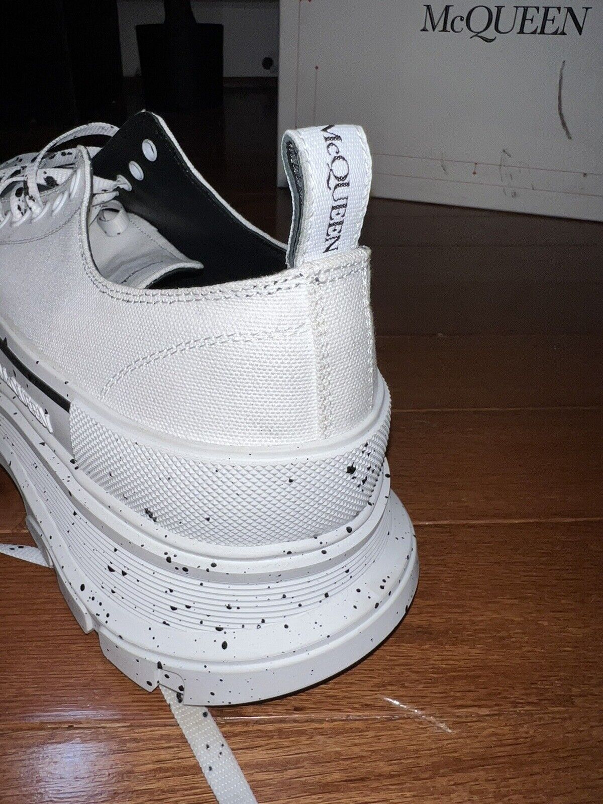 Alexander McQueen Tread Slick Speckled Sneakers  Retail $720 sz 49 US 16 3