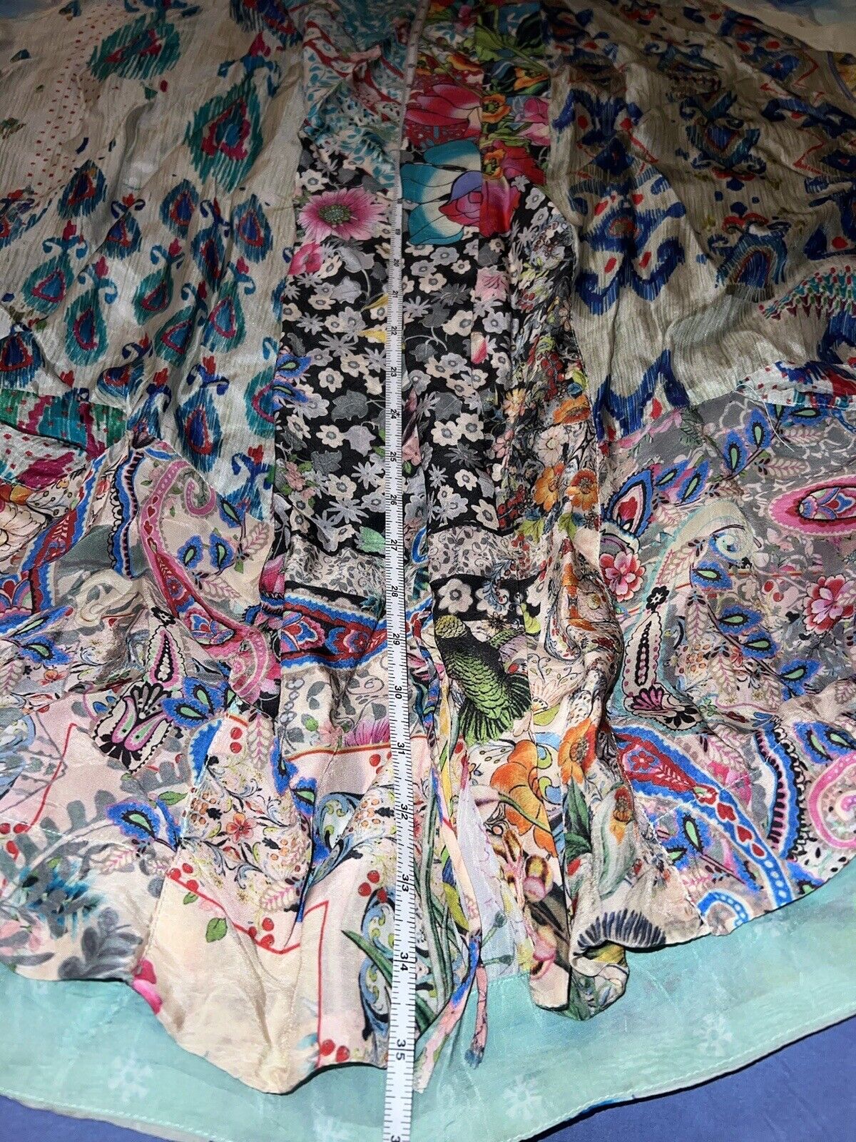 Johnny Was 2X 2XL 100% Silk Kimono Top Gorgeous Colors & Florals Great Condition