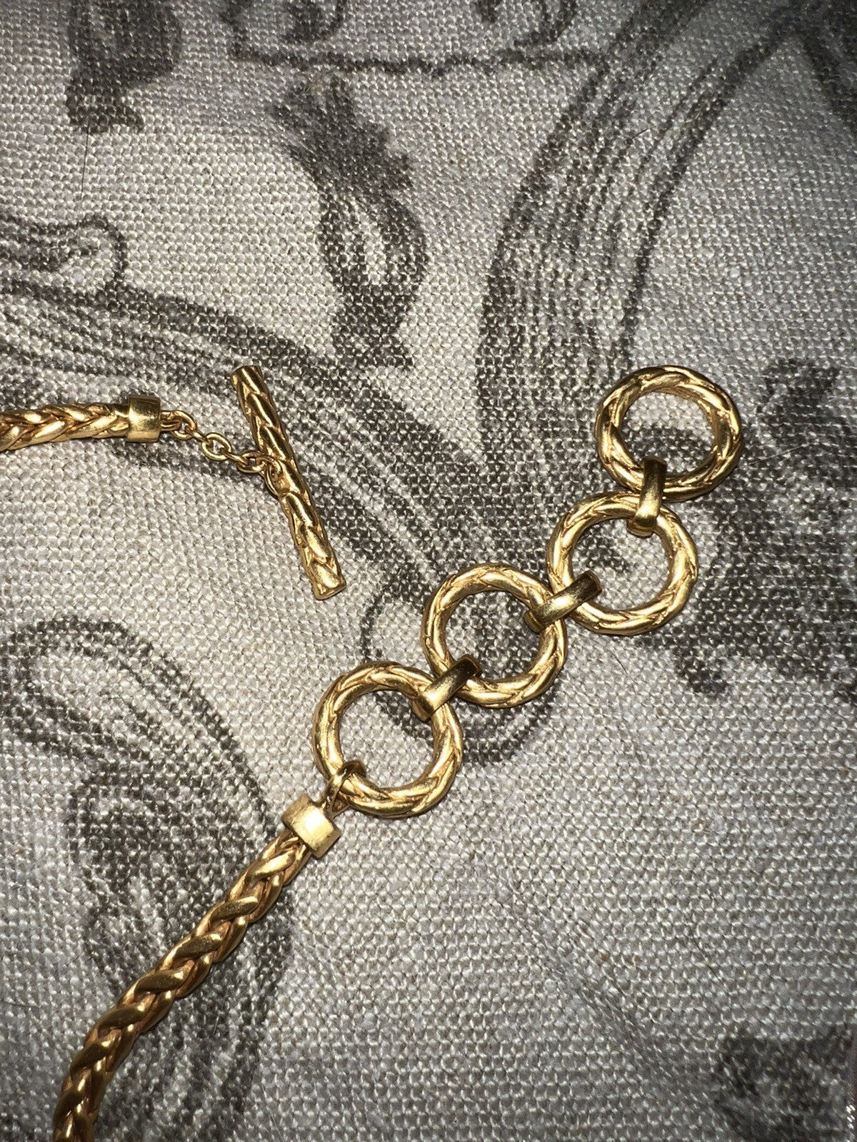 Julie Vos White/Clear Iridescent Pendant & 24k Gold Plated Chain Necklace Julie Vos