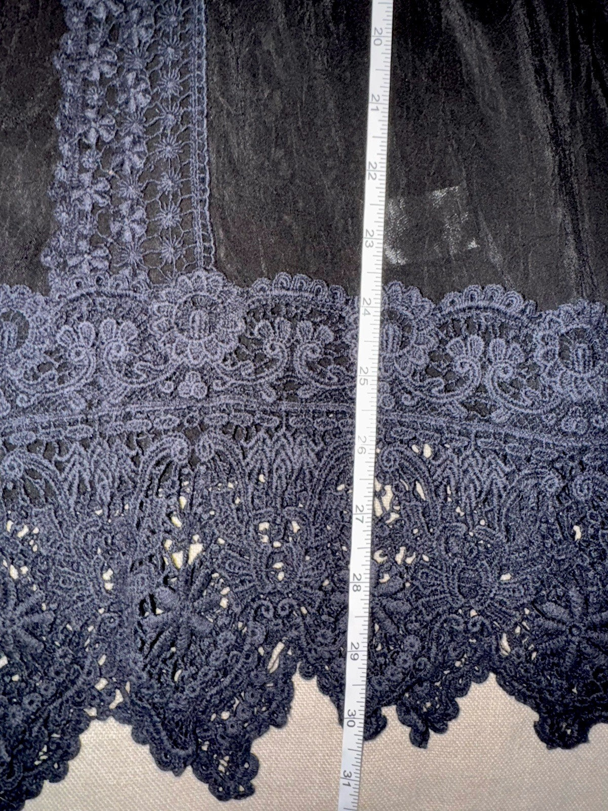 Johnny Was 3x 3XL Tunic Top Black Silky Shirt Embroidered Blouse Lightweight Johnny Was