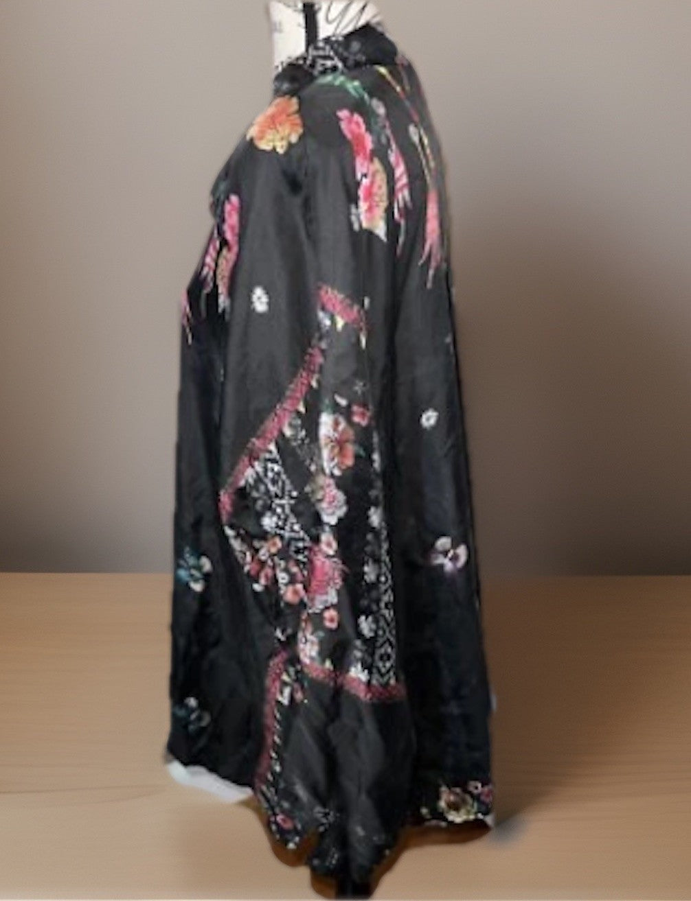 Johnny Was L 100% Silk Button Up Blouse Shirt Long Sleeve Tunic Top Lightweight Johnny Was