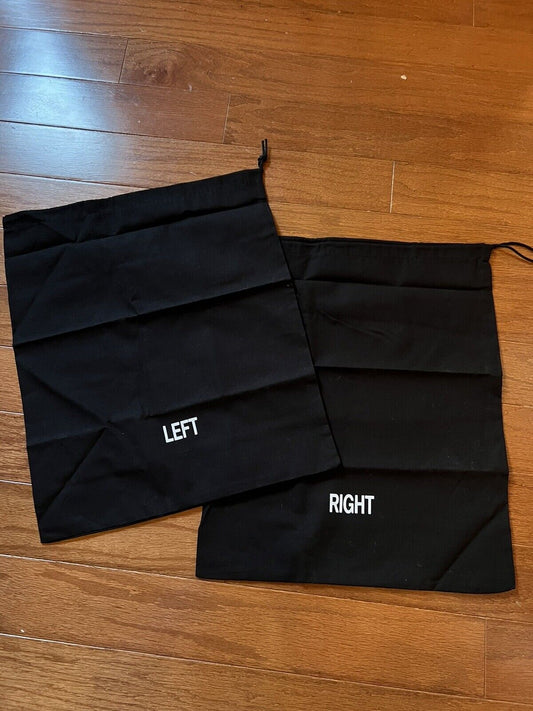 Two Piece Set Vetements Black Drawstring Dust Bags Left Right For Shoes Purses