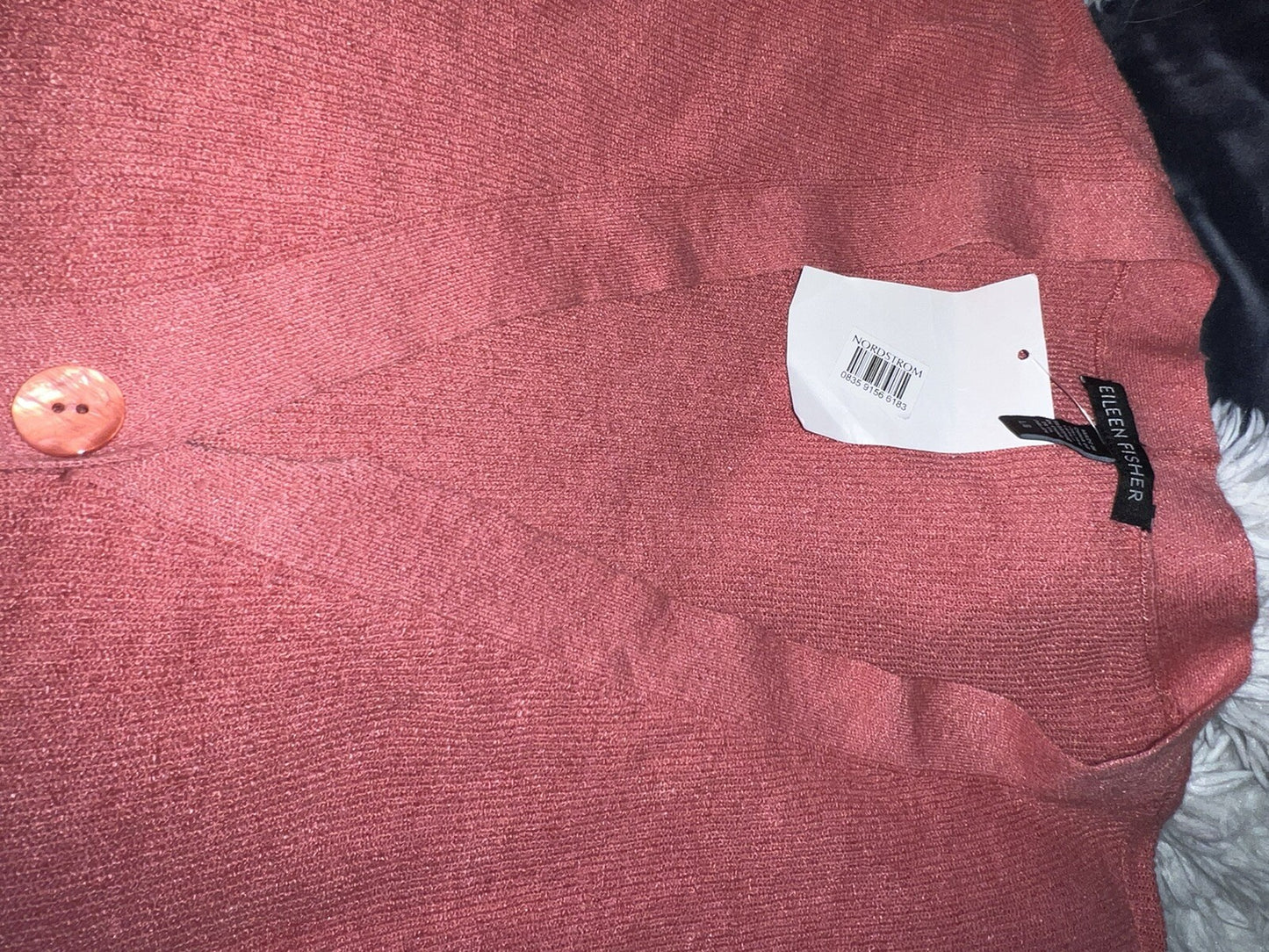 Eileen Fisher Persimmon Linen Cardigan Sweater Sz L Eileen Fisher