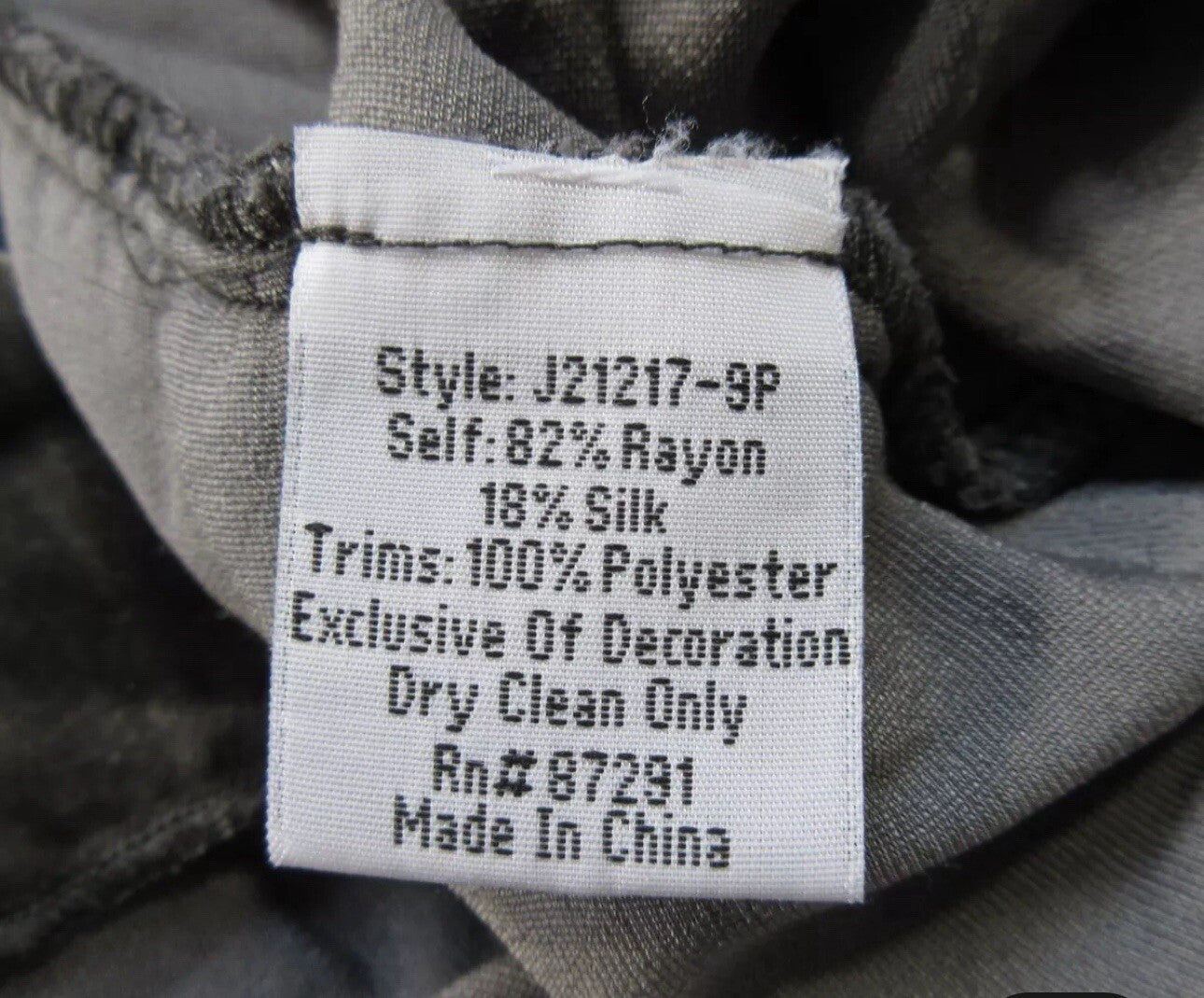 Johnny Was L Large Grey Velvet Butterfly Tunic Top Mini Dress Embroidered Johnny Was