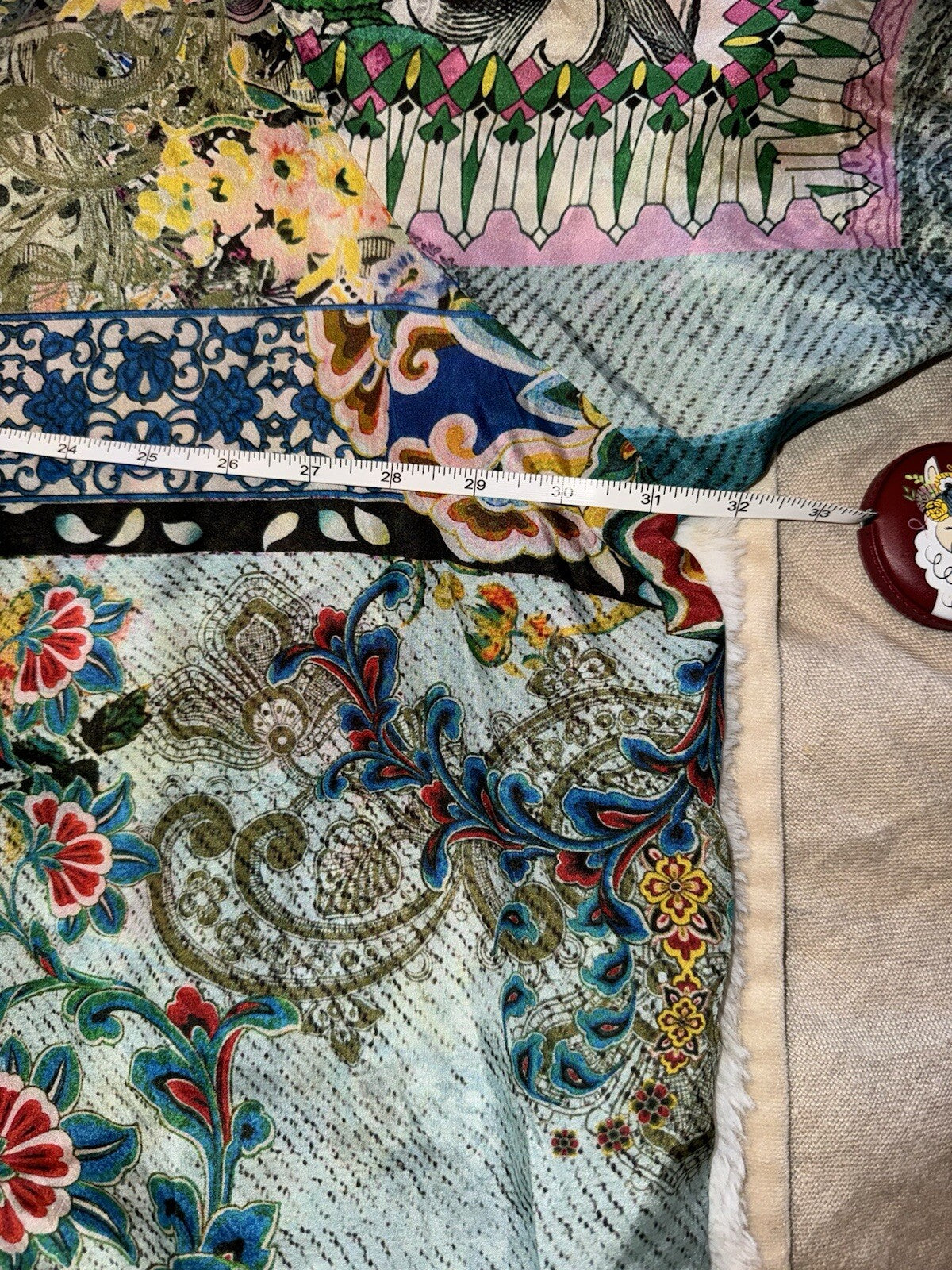 Johnny Was 3X 3XL 100% Silk Button Up Tunic Top Blouse Shirt Kimono L/S Johnny Was