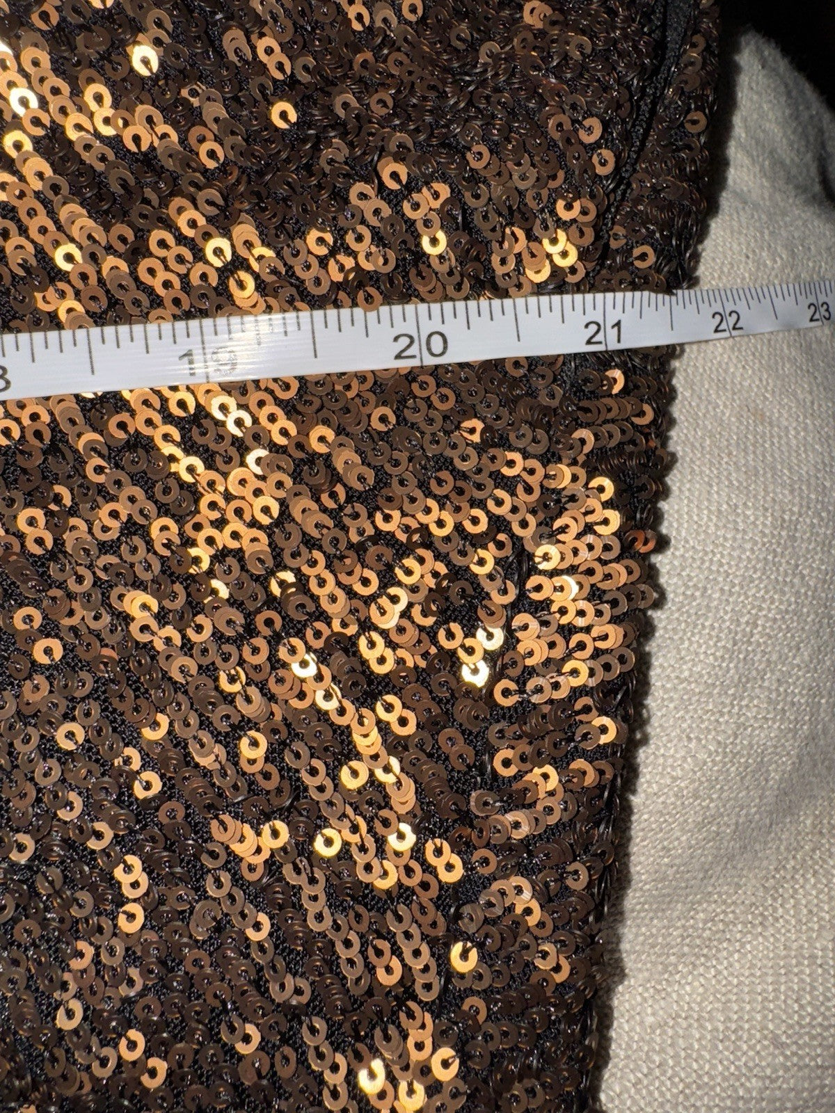 Johnny Was Gold L Large Sequin Maxi Dress Long Flowy Mesh Slip Sequins Party Johnny Was