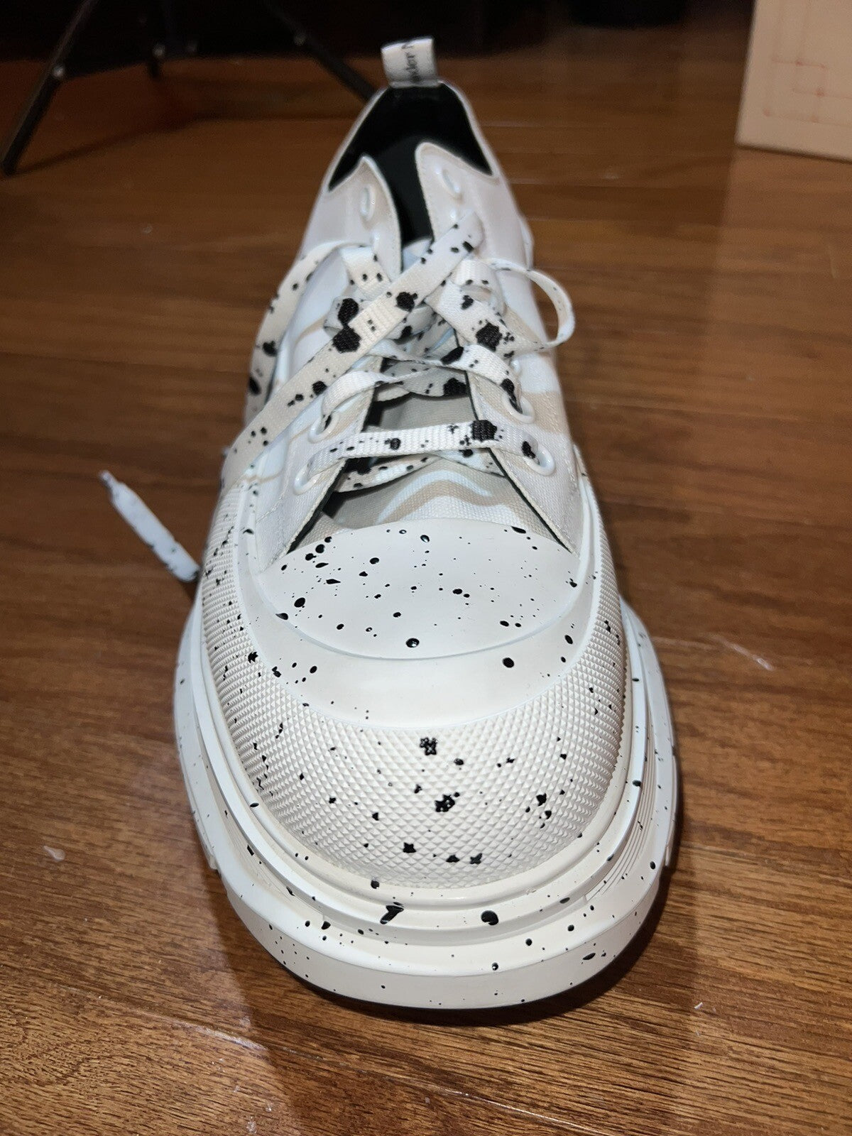 Alexander McQueen Tread Slick Speckled Sneakers  Retail $720 sz 49 US 16 3 Alexander McQueen