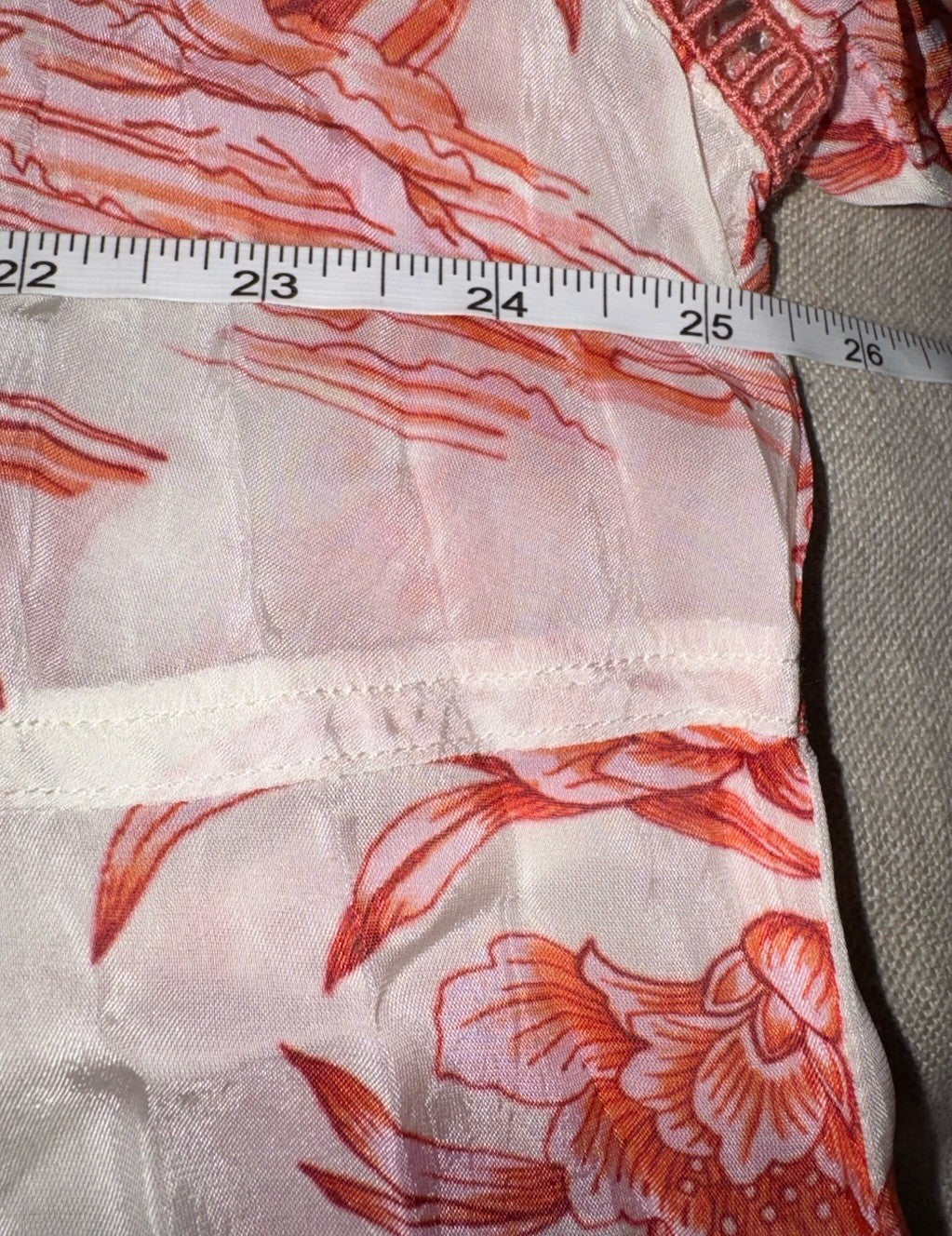 Johnny Was XXL Red & White Button Up Blouse Tunic Top Floral Shirt Boho Johnny Was