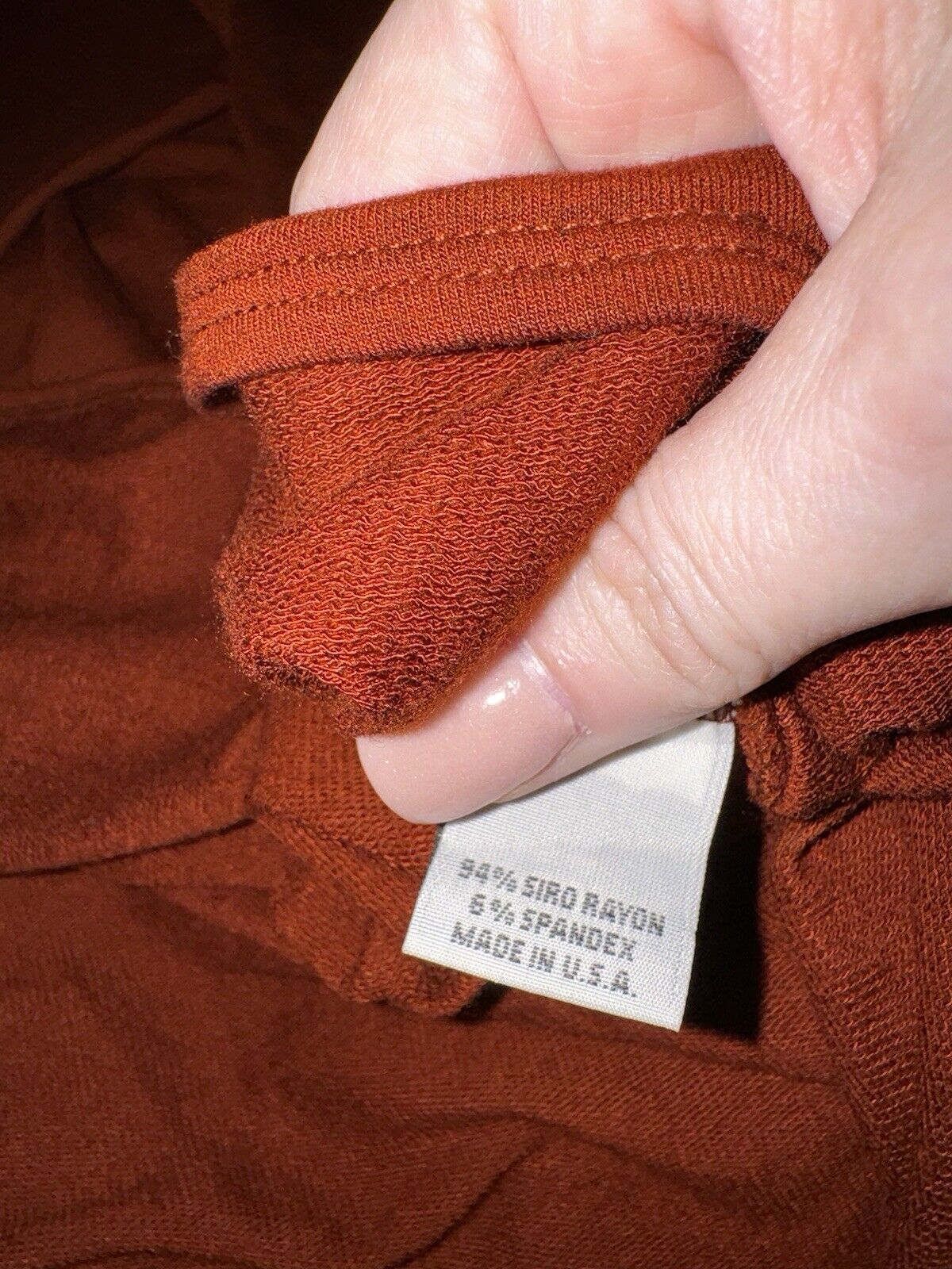 Bryn Walker Burnt Orange Rust Dolman Sleeve Tunic Top XL 1X MSRP $190