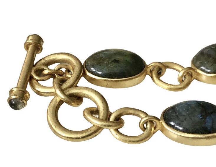 New Julie Vos Calypso Real Labradorite Link Bracelet