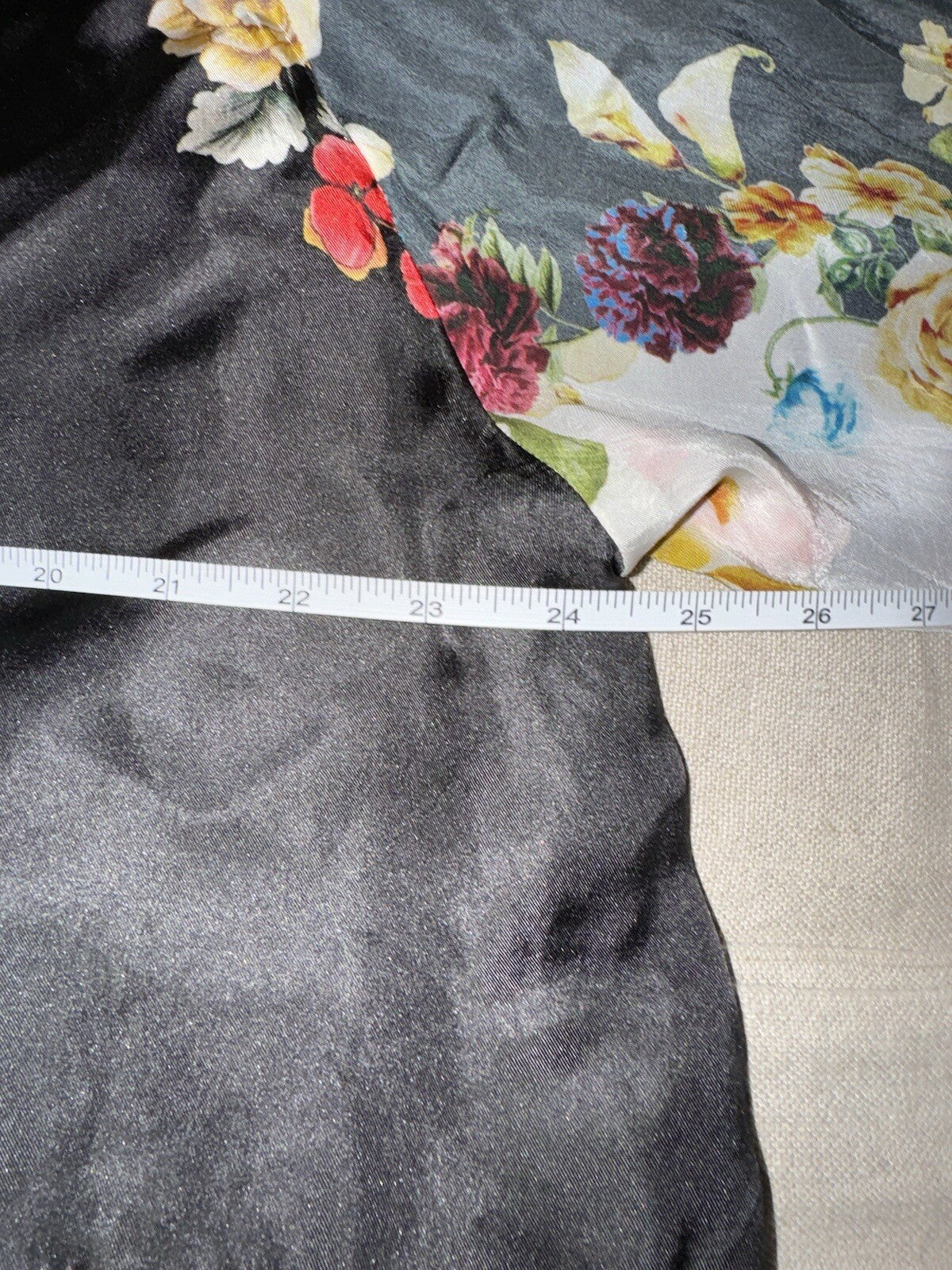 Johnny Was L 100% Silk Kimono Duster REVERSIBLE Embroidered Cardigan Wrap Johnny Was