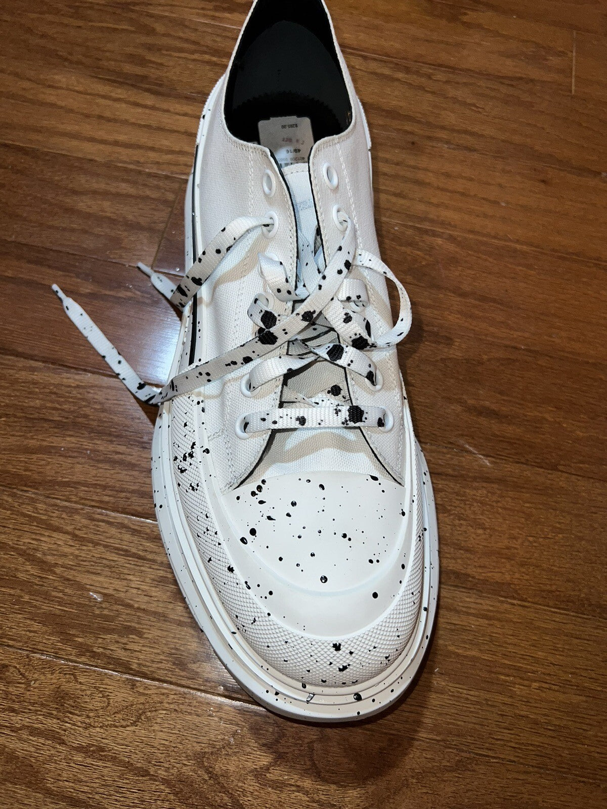 Alexander McQueen Tread Slick Speckled Sneakers  Retail $720 sz 49 US 16 3 Alexander McQueen