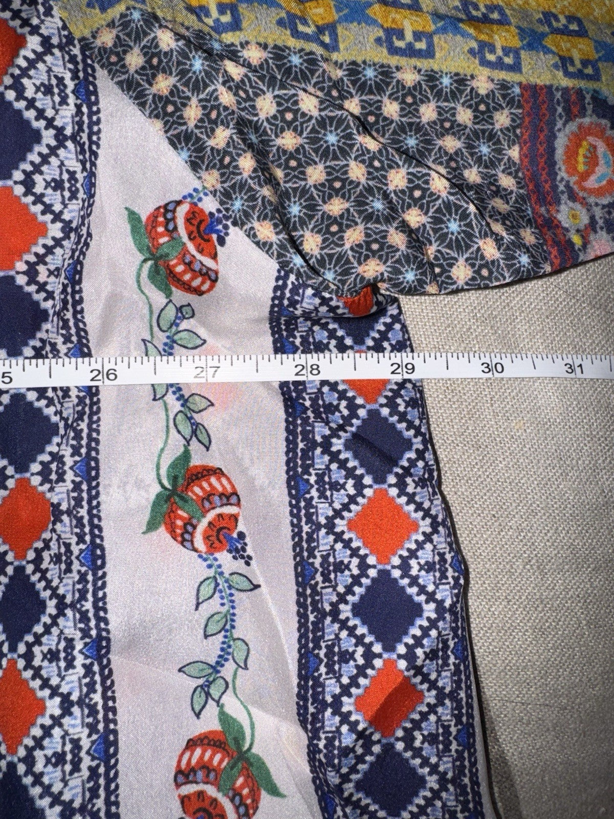 Johnny Was XXL Kimono Jacket Wrap Lightweight Cool OVERSIZED Red White & Blue Johnny Was