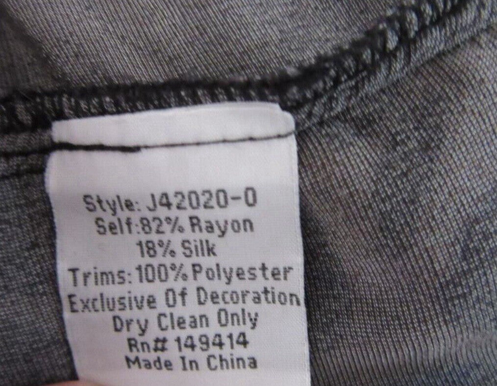 Johnny Was L Large Velvet Long Kimono Duster Wrap Leopard & Lace Jacket Johnny Was