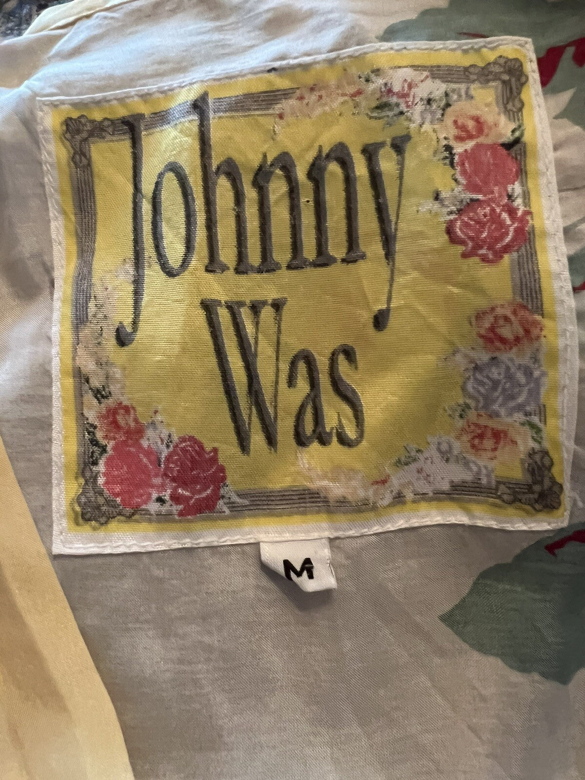 Johnny Was M 100% Silk Mini Dress Shift Tunic Top Lightweight Cool BOHO Summer Johnny Was