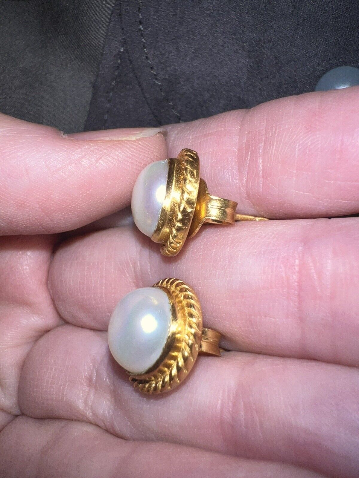 NEW Julie Vos Pearl Stud Earrings NWOT  CLASSIC