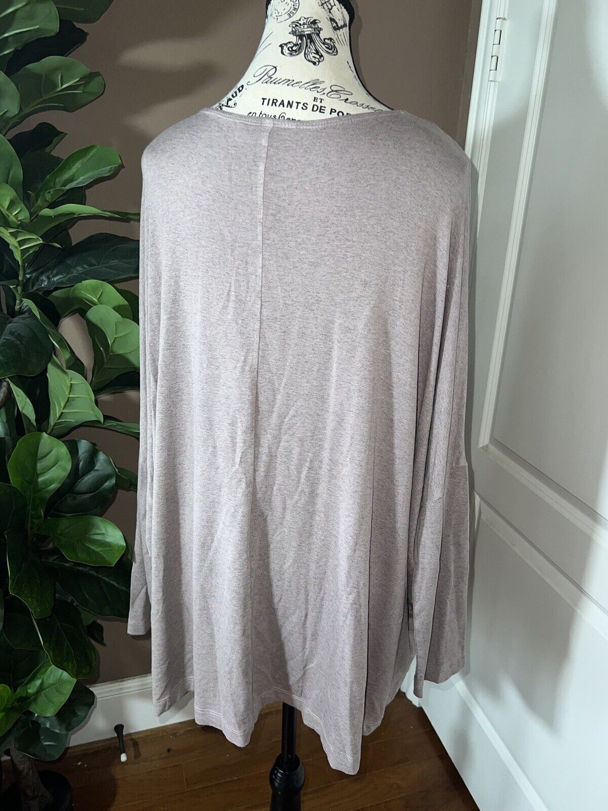 Bryn Walker Lavender Grey Dolman Sleeve Tunic Top M Medium  MSRP $178