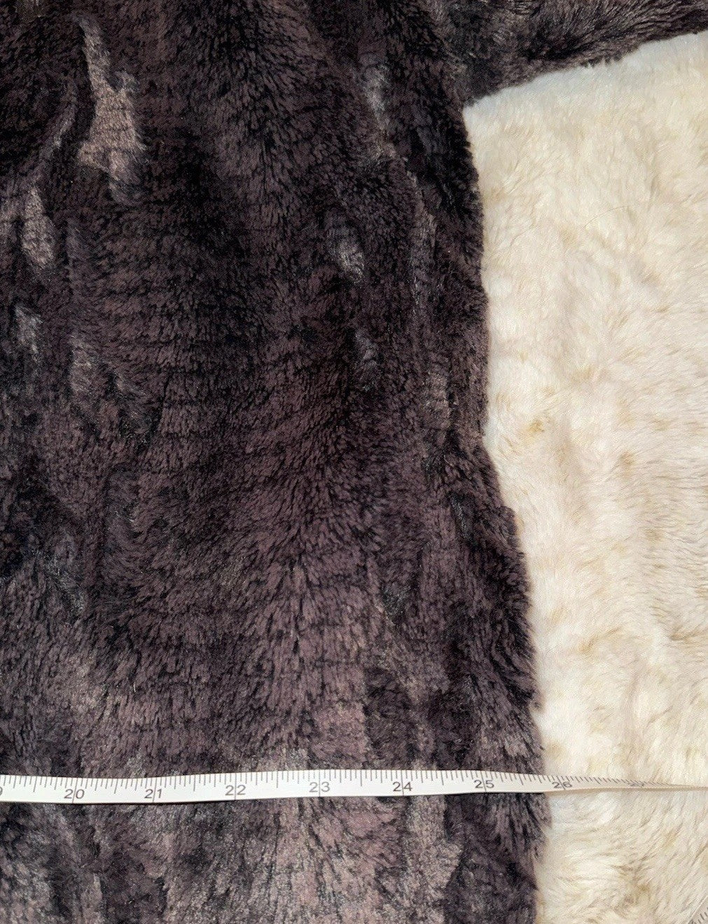 Johnny Was M Brown Faux Fur Coat Jacket Wrap Medium Length  EVERWHERE Johnny Was