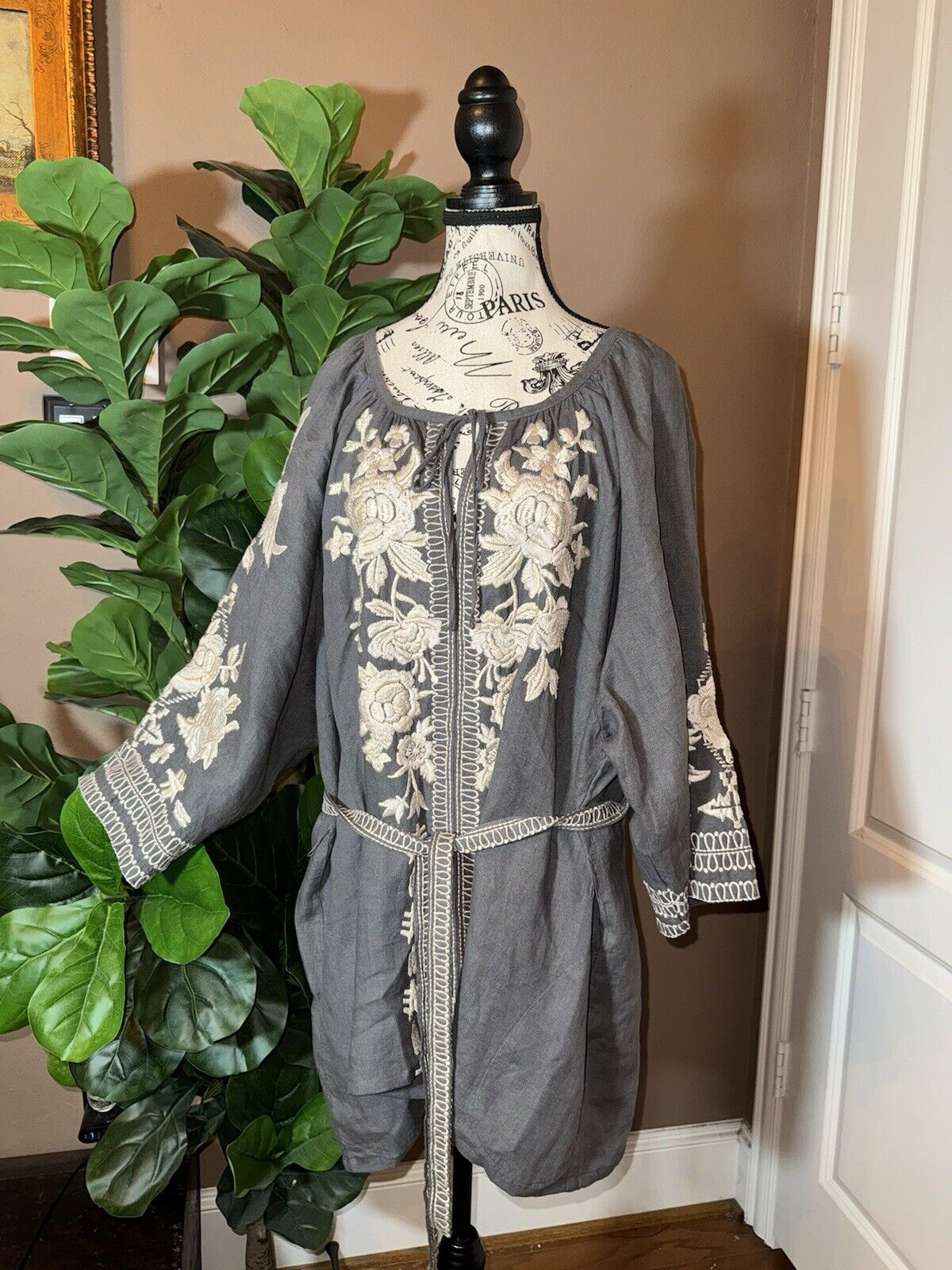 Johnny Was Linen Tunic 3X