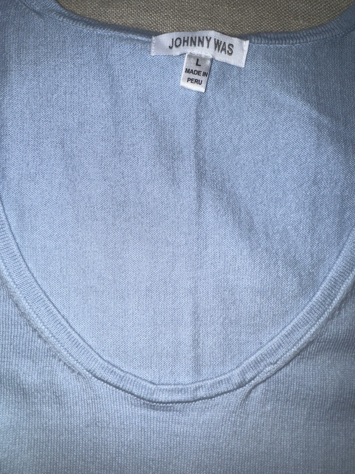 Johnny Was 3pc Set L Large Purple Whit Blue Dip Dye Kimono Tank & Wide Leg Pants Johnny Was