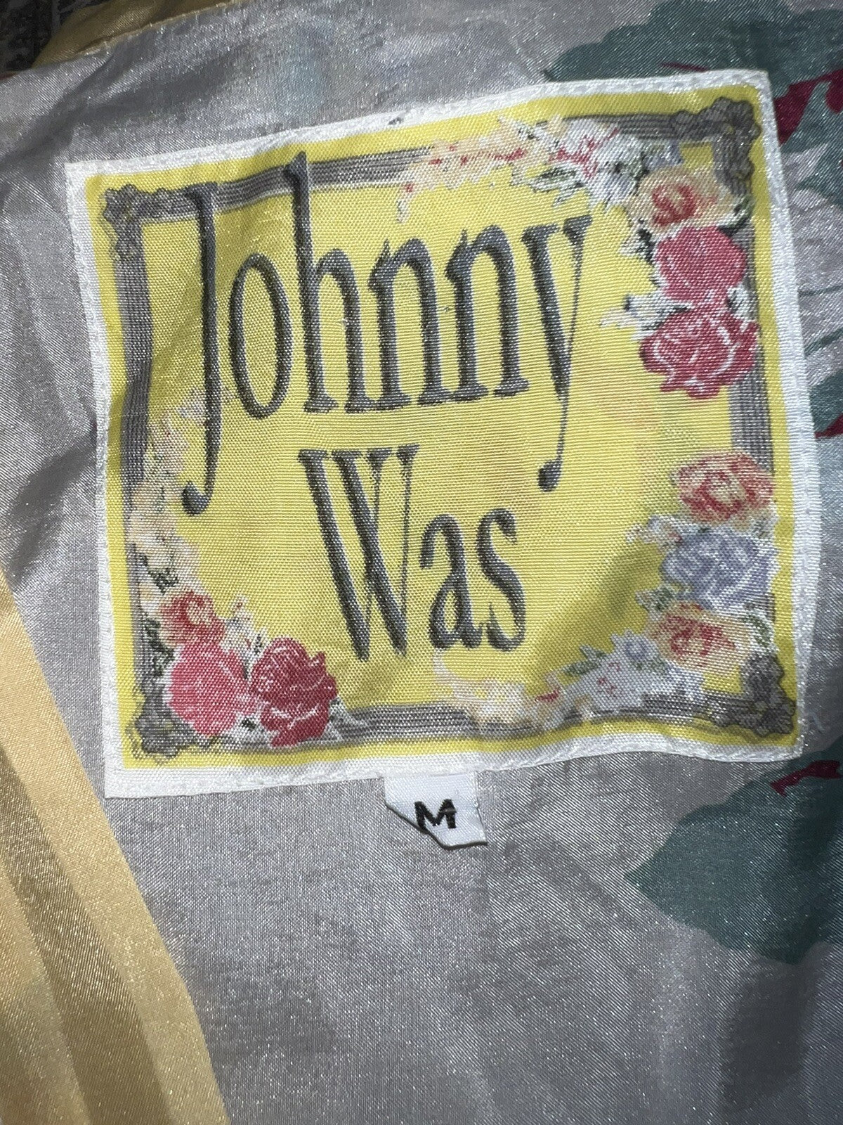 Johnny Was M 100% Silk Mini Dress Shift Tunic Top Lightweight Cool BOHO Summer Johnny Was