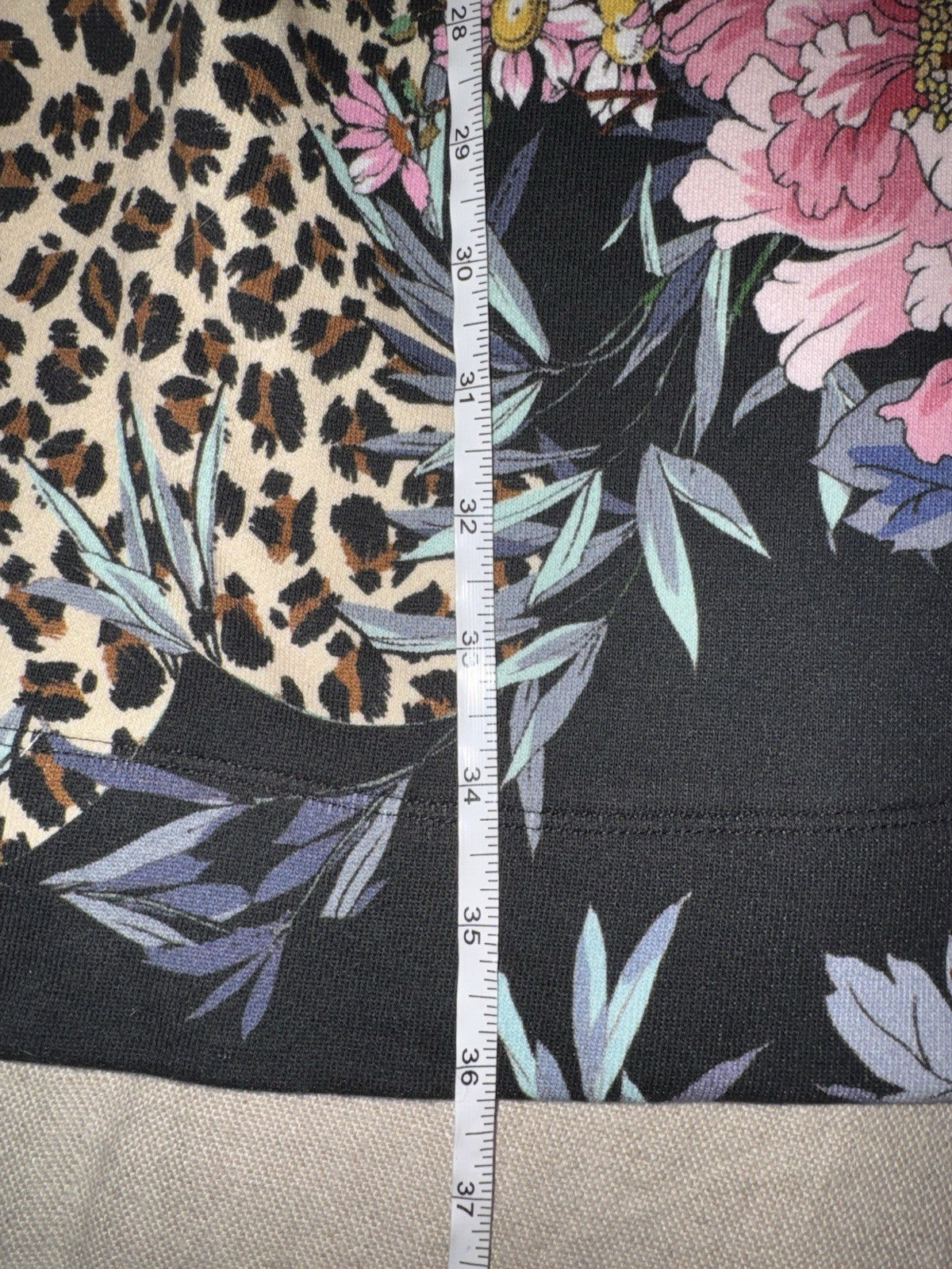 Johnny Was S Military Jacket Coat Animal Print & Floral Button Up Soft Johnny Was