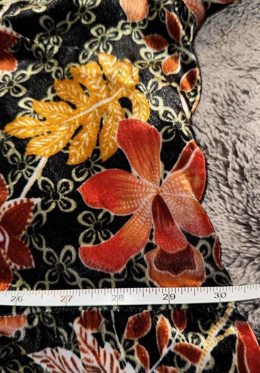 Johnny Was 3X Plus Velvet Mini Dress Tiered Fall Colors Babydoll Beaded Johnny Was