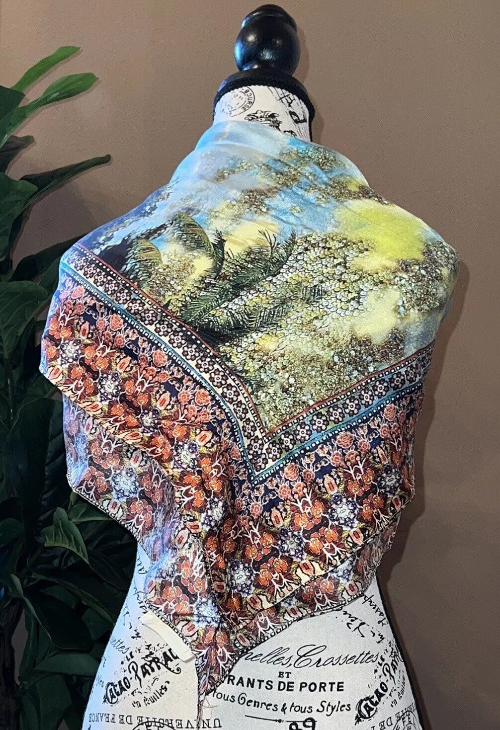 Johnny Was Silk Scarf Beautiful Condition Johnny Was