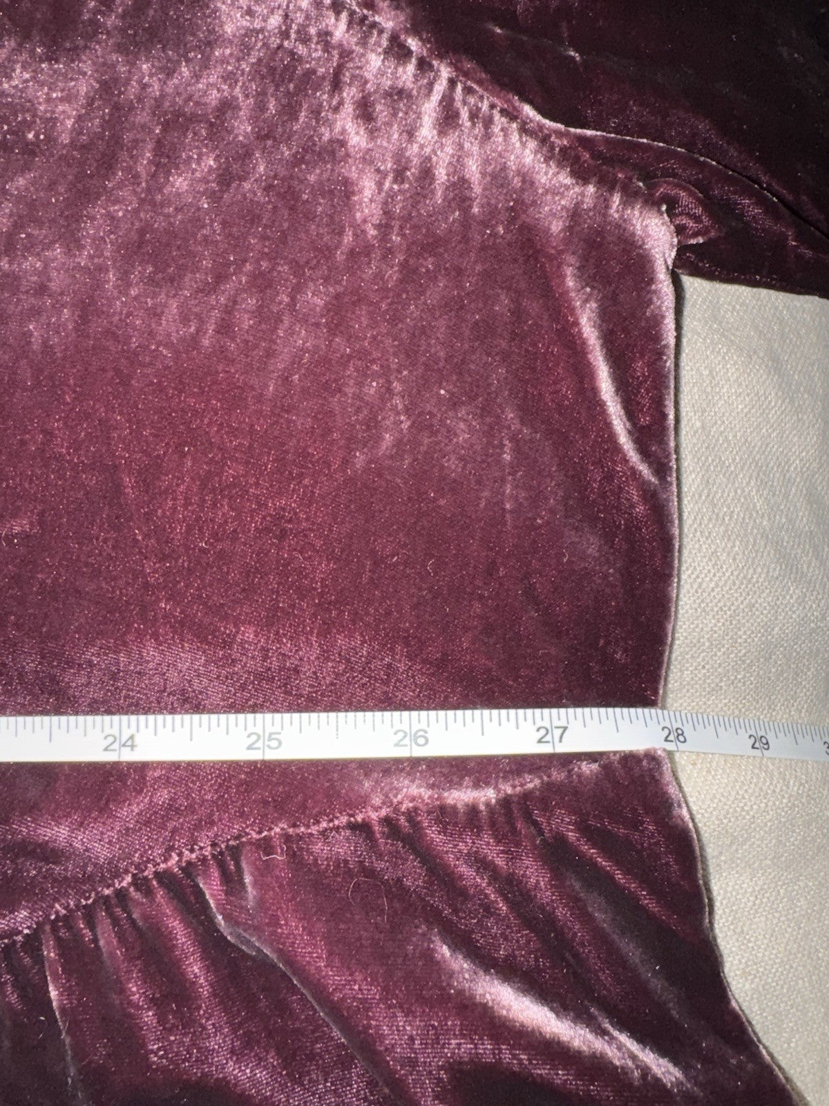 Johnny Was 1X Plus Burgundy Velvet Mini Shift Dress Peasant Tunic Embroidery Johnny Was