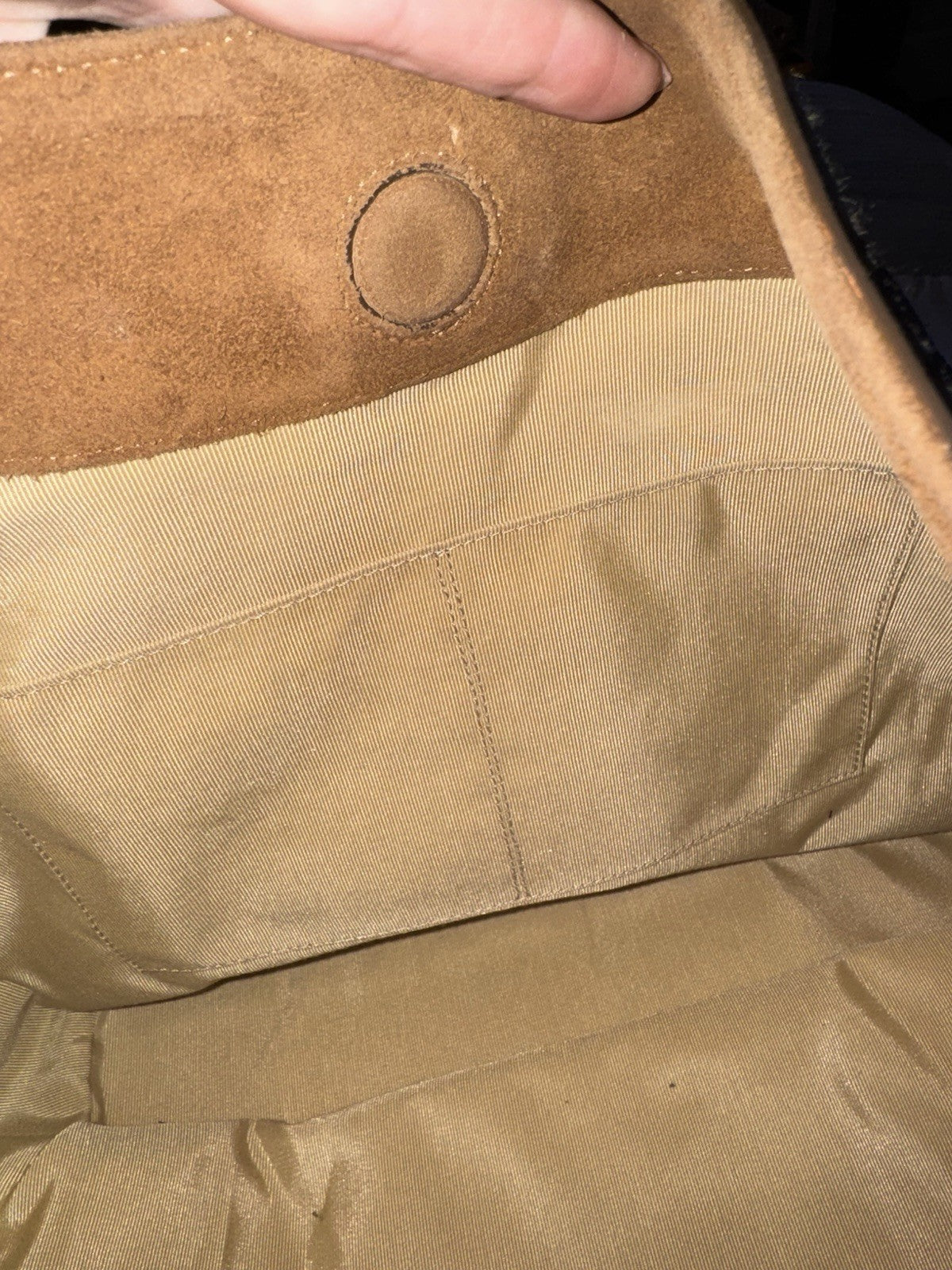 Johnny Was Brown Suede & Leather Bag Purse Tote Hobo Embroidered   *READ* Johnny Was