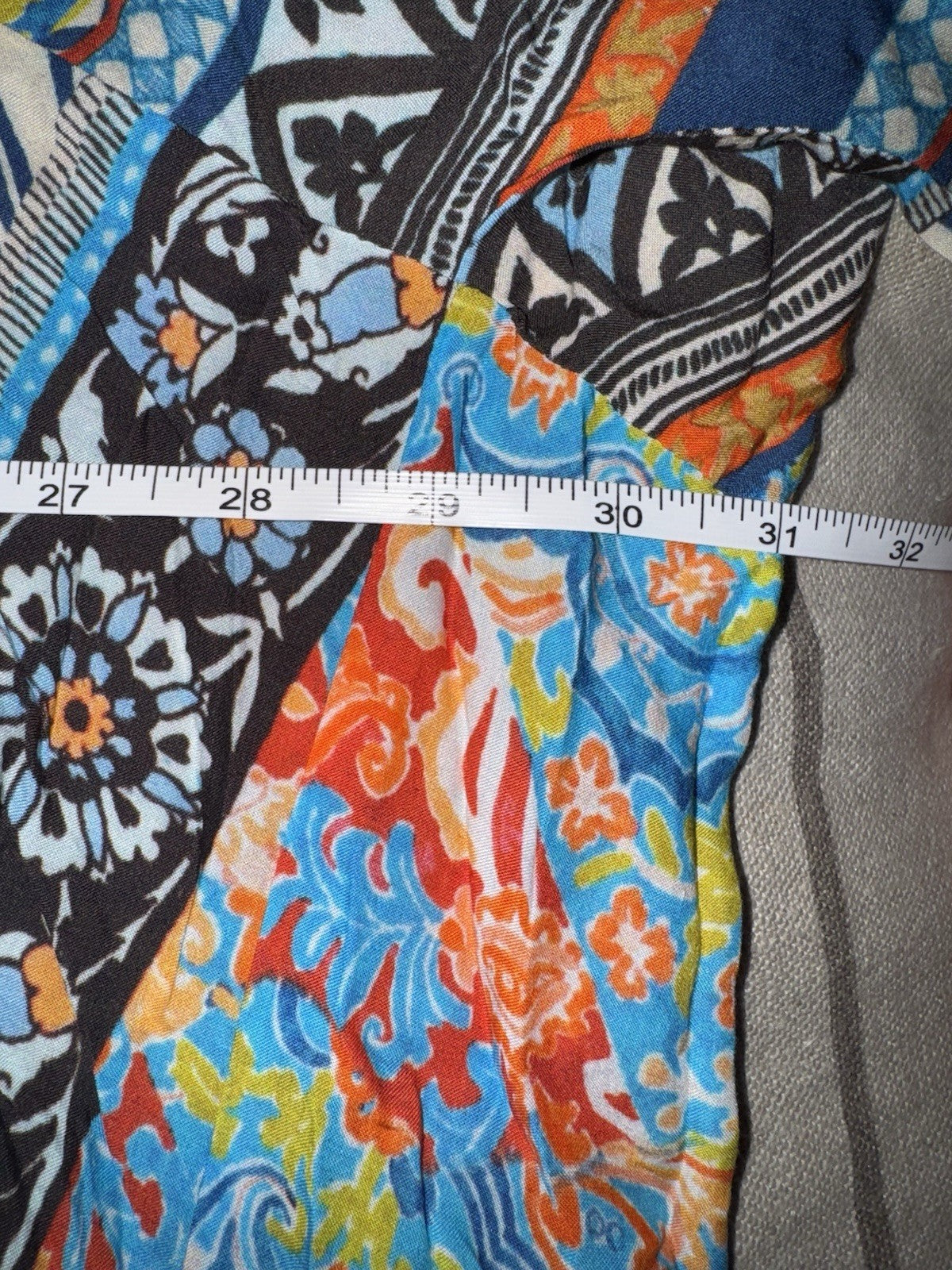 Johnny Was XL Silky Kimono Duster Jacket BOHO Flowy Top Lightweight Cool Color Johnny Was