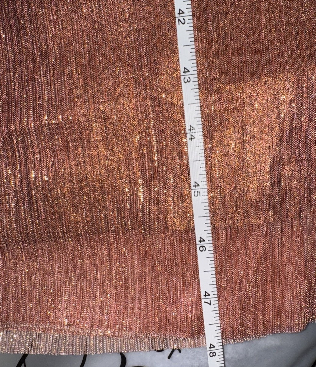 Johnny Was XL Rose Gold Pink Melon Cocktail Party Dress Sleeveless Tie Waist Johnny Was