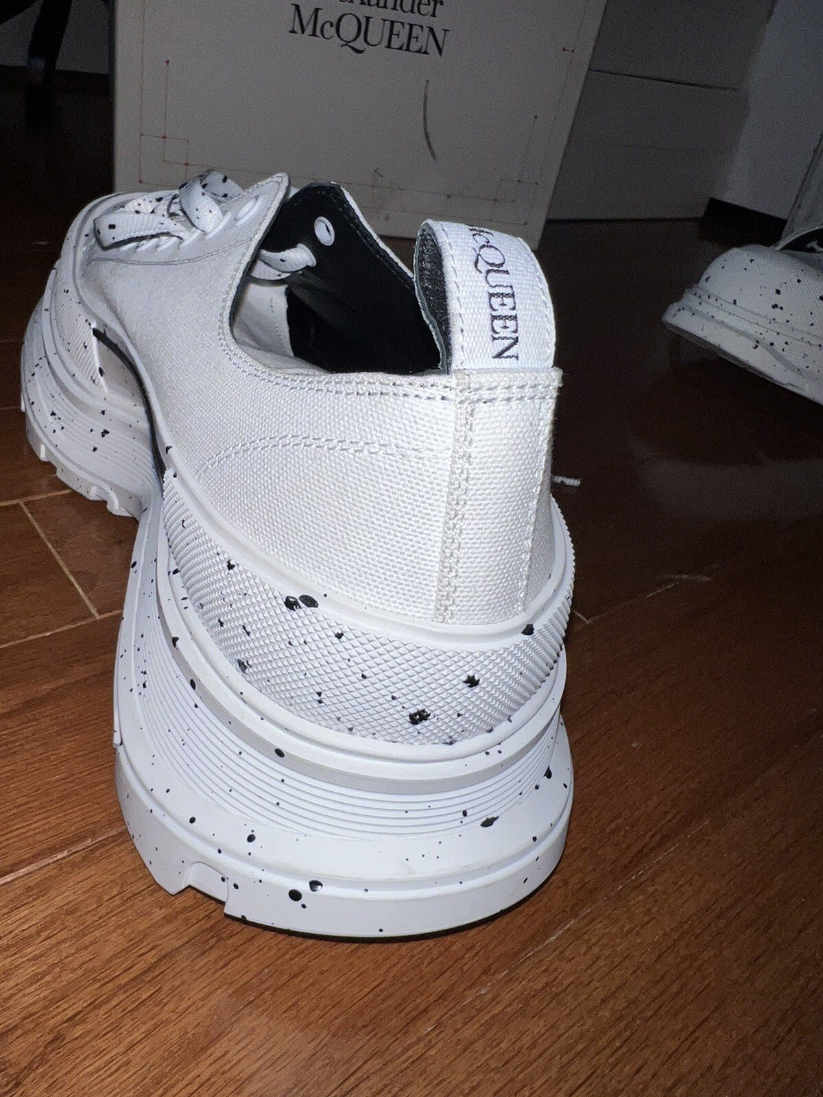 Alexander McQueen Tread Slick Speckled Sneakers  Retail $720 sz 49 US 16 3 Alexander McQueen