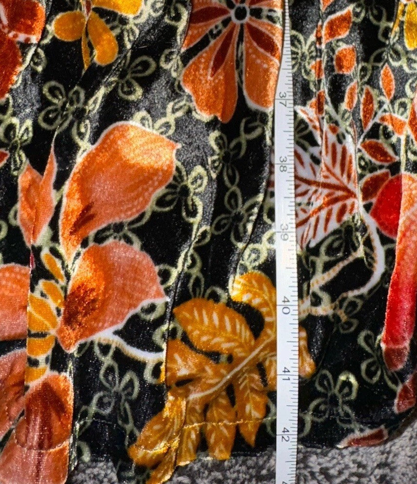 JOHNNY WAS 3X VELVET FIELD TIERED Mini DRESS Tunic Top BOHO Beaded Tassels Johnny Was