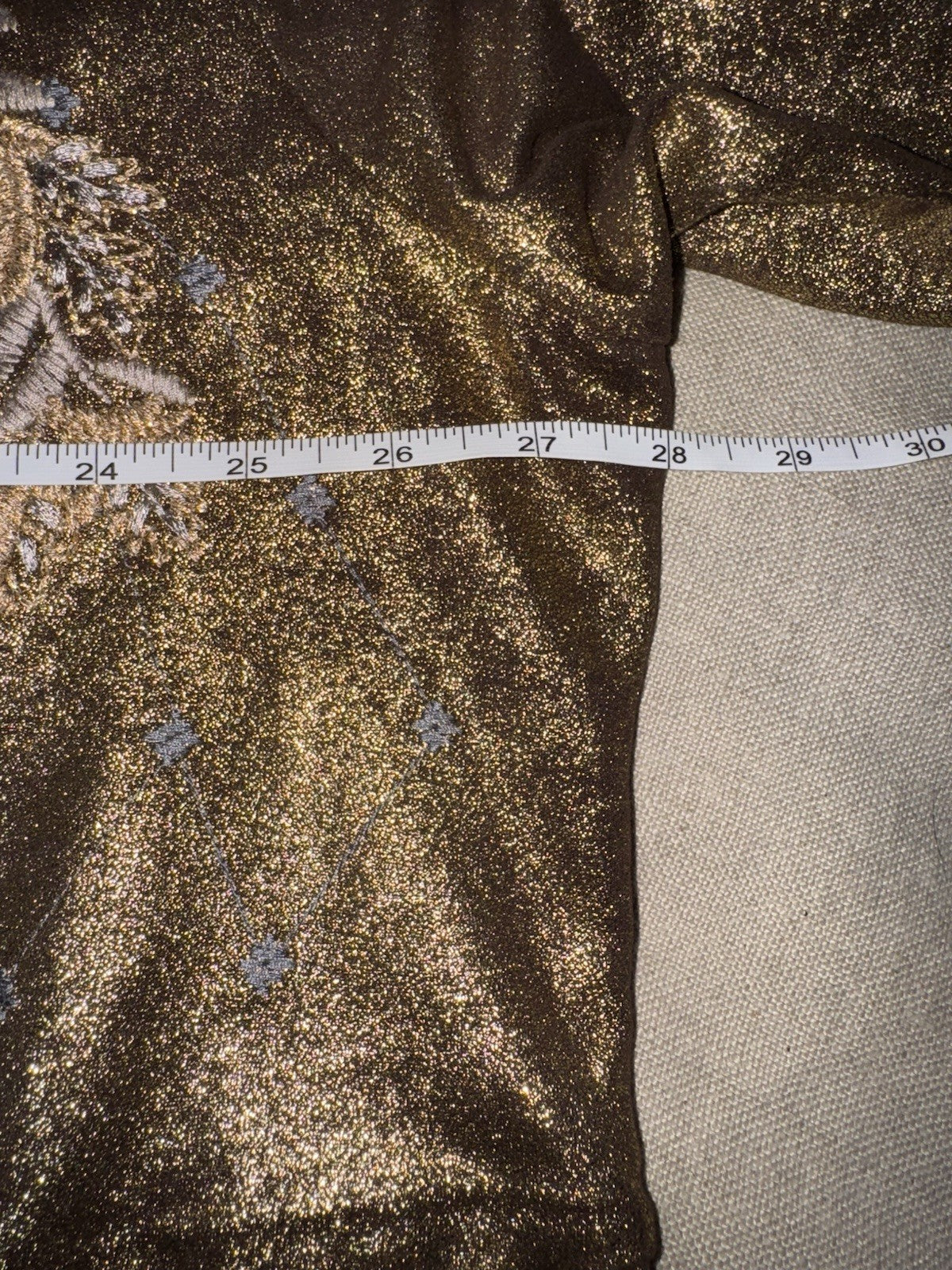 Johnny Was 2X Plus Gold & Brown Metallic Jacket Coat Wrap Sweater BOHO Johnny Was