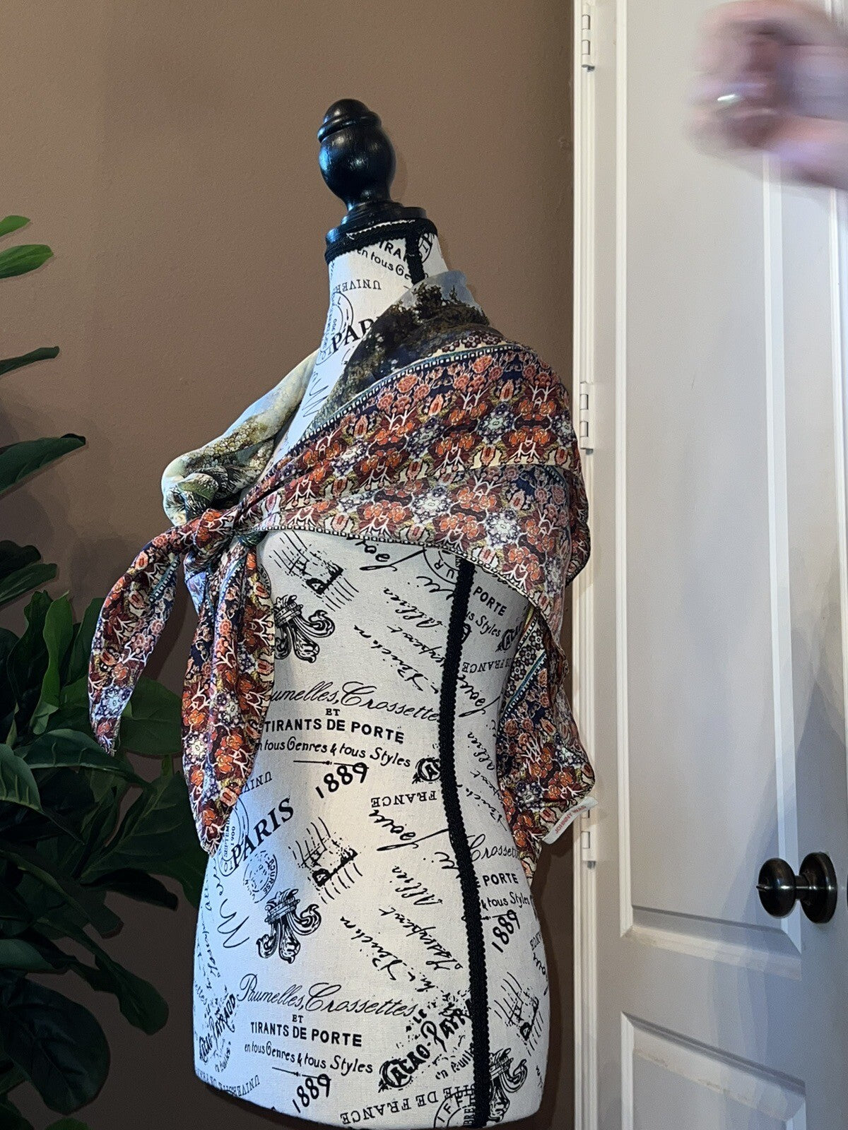 Johnny Was Silk Scarf Beautiful Condition Johnny Was