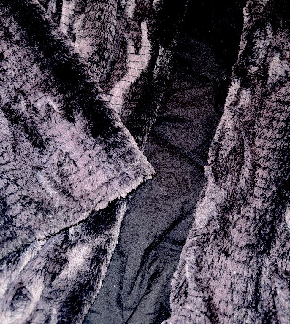 Johnny Was M Brown Faux Fur Coat Jacket Wrap Medium Length  EVERWHERE Johnny Was