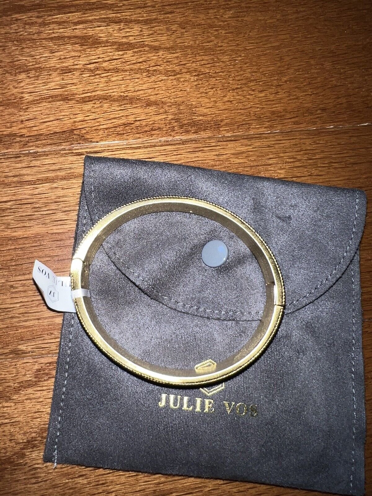 NEW Julie Vos Enamel Hinge Bangle Bracelet in a Beautiful Blue NWT