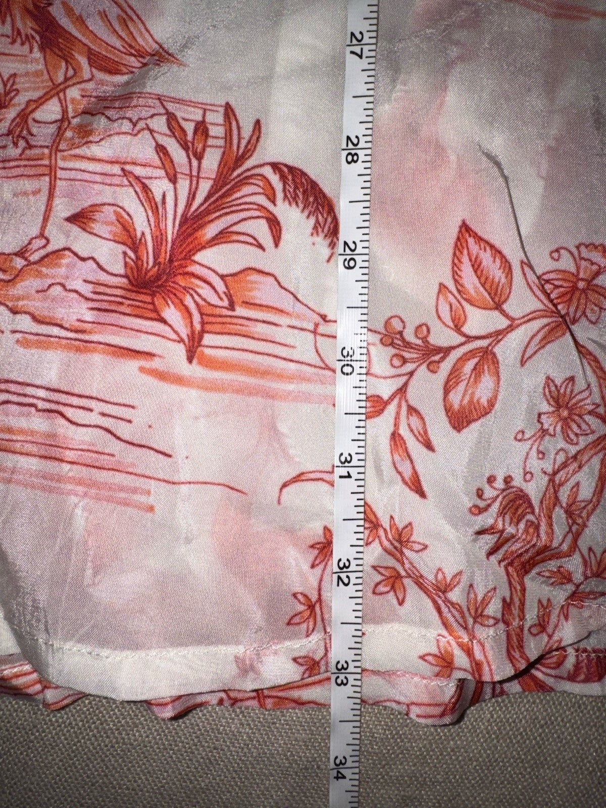 Johnny Was XXL Red & White Button Up Blouse Tunic Top Floral Shirt Boho Johnny Was