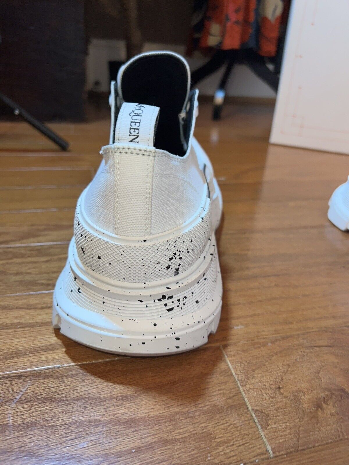 Alexander McQueen Tread Slick Speckled Sneakers  Retail $720 sz 49 US 16 5