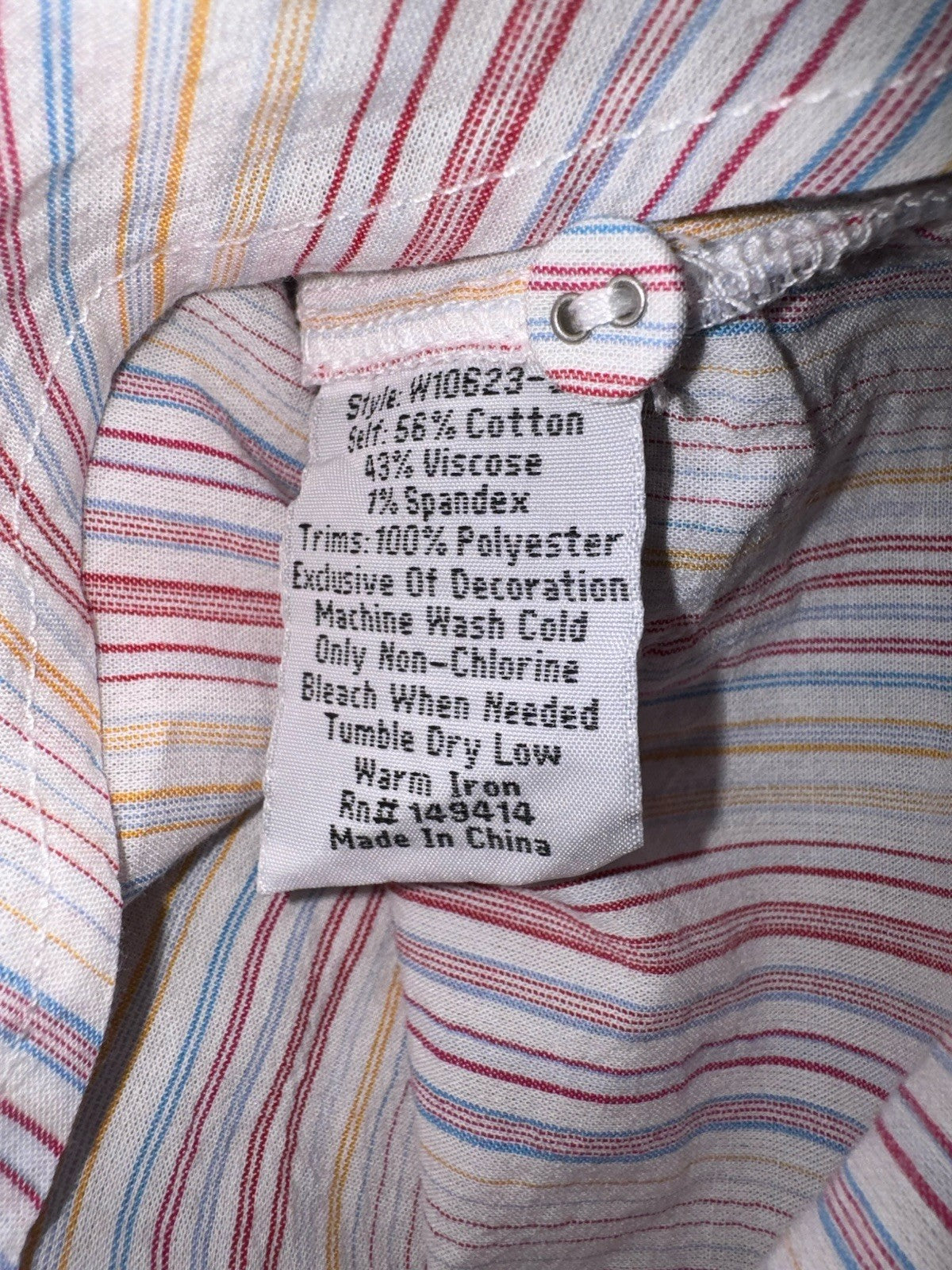 Johnny Was 3x Plus White Pink Button Up Blouse Tunic Top Shirt Lightweight Cool Johnny Was