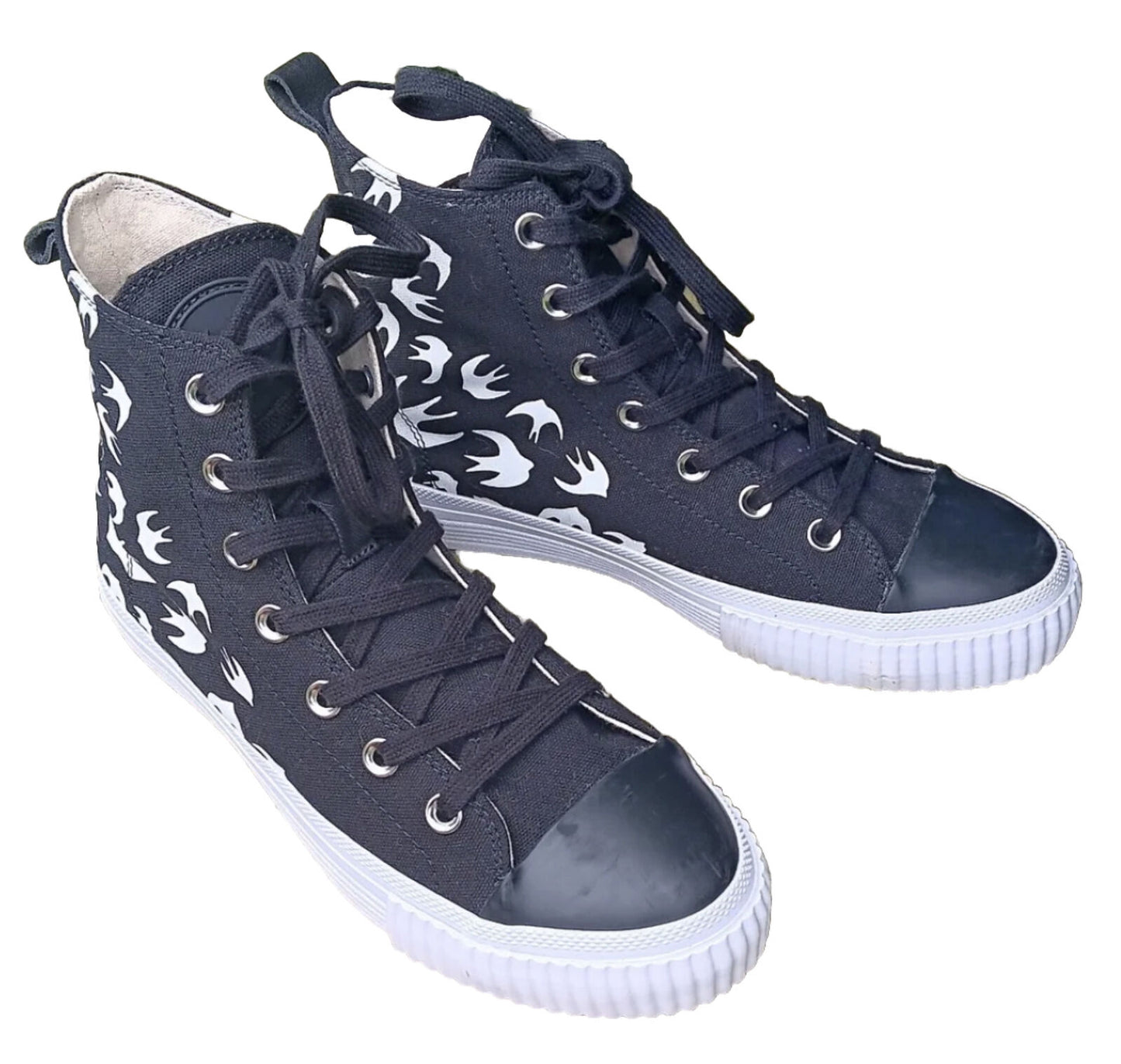 MCQ Alexander Mcqueen Swallow Vulc High Top Unisex Sneaker EU 38 / M 5 / W 7.5