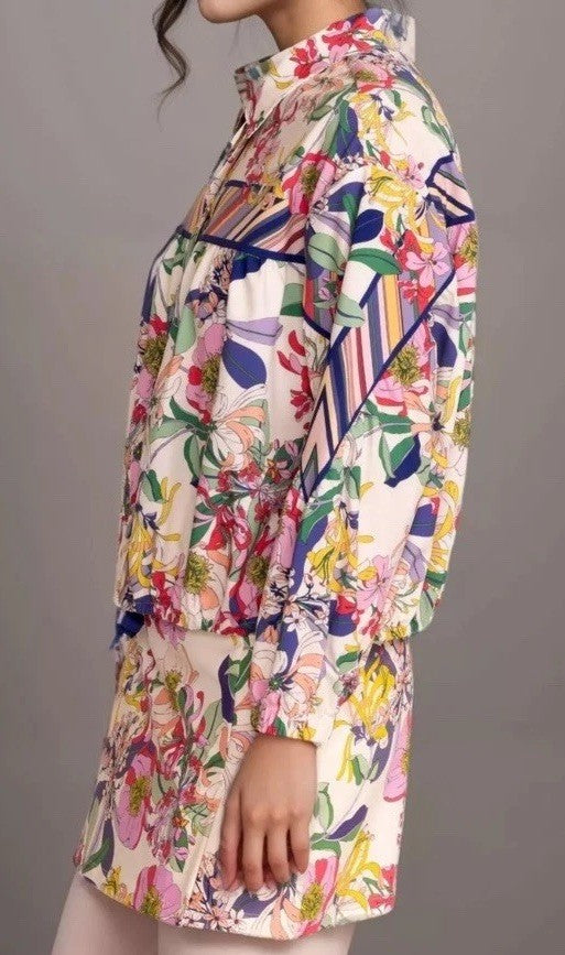 JOHNNY WAS XL Jacket Windbreaker Coat Lightweight Tennis Sports Workout Wear Johnny Was