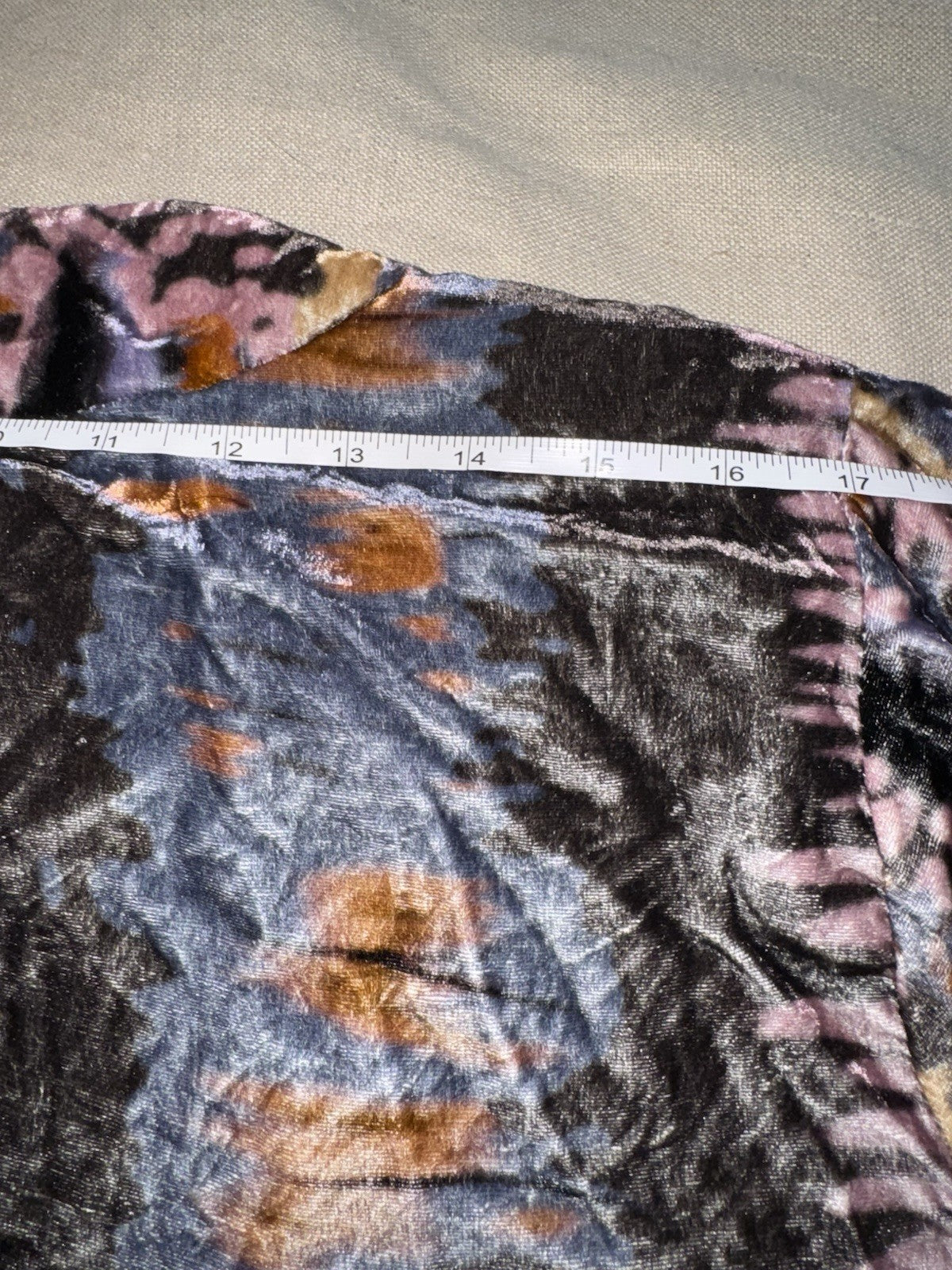 Johnny Was M Velvet Silk Lined Kimono Wrap Jacket Purple Blue Gold Artsy BOHO Johnny Was