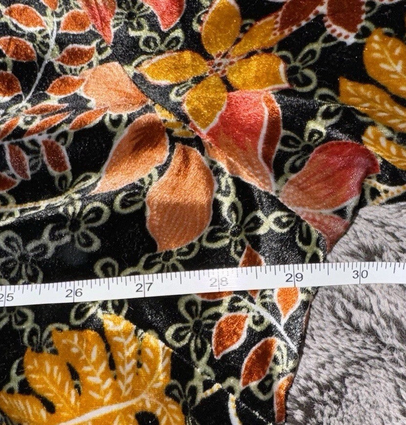 Johnny Was 3X Plus Velvet Mini Dress Tiered Fall Colors Babydoll Beaded Johnny Was