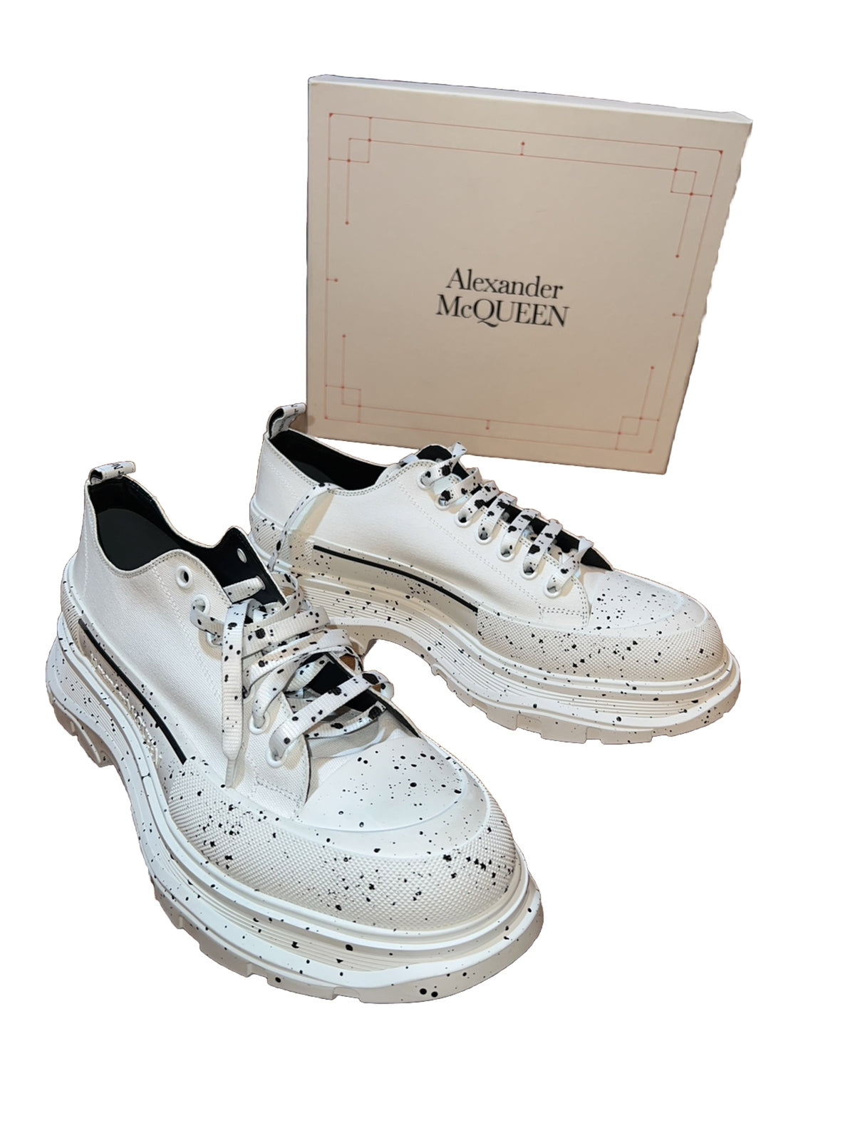 Alexander McQueen Tread Slick Speckled Sneakers  Retail $720 sz 49 US 16 5 Alexander McQueen