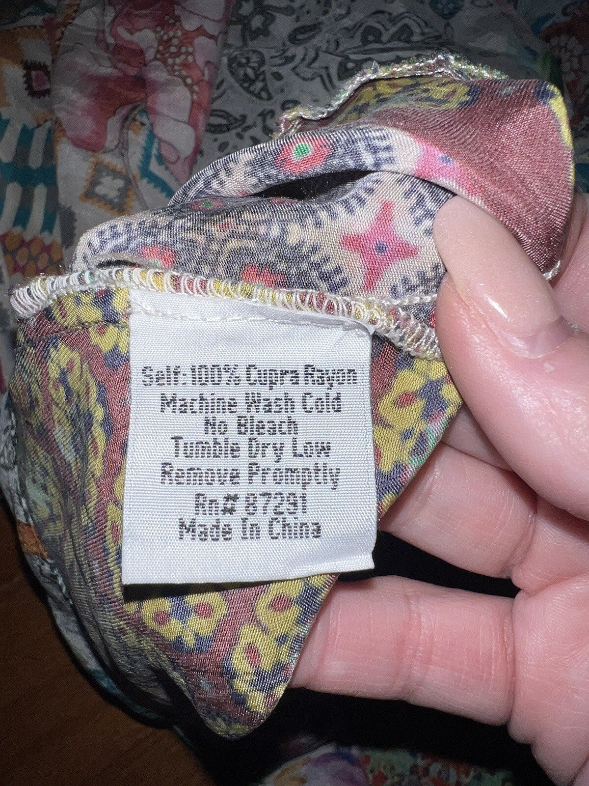 Johnny Was L Large Silky Kimono Top Gorgeous Great Condition Johnny Was