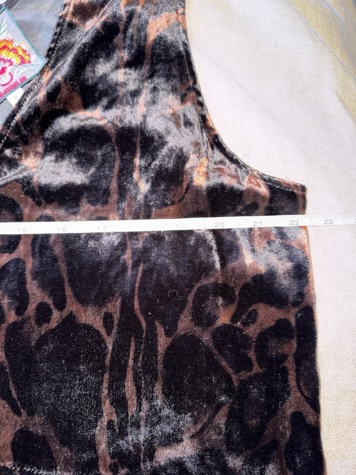 Johnny Was 2Pc Set XL Velvet Long Kimono & Romper Jumper Leopard $830 Retail Johnny Was