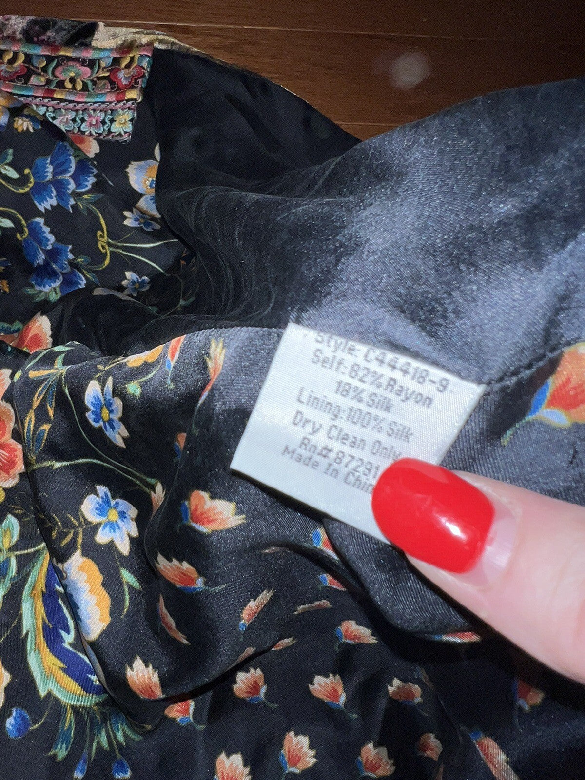 Johnny Was Large Velvet & Silk Kimono Wrap REVERSIBLE Jewel Tones Jacket Johnny Was